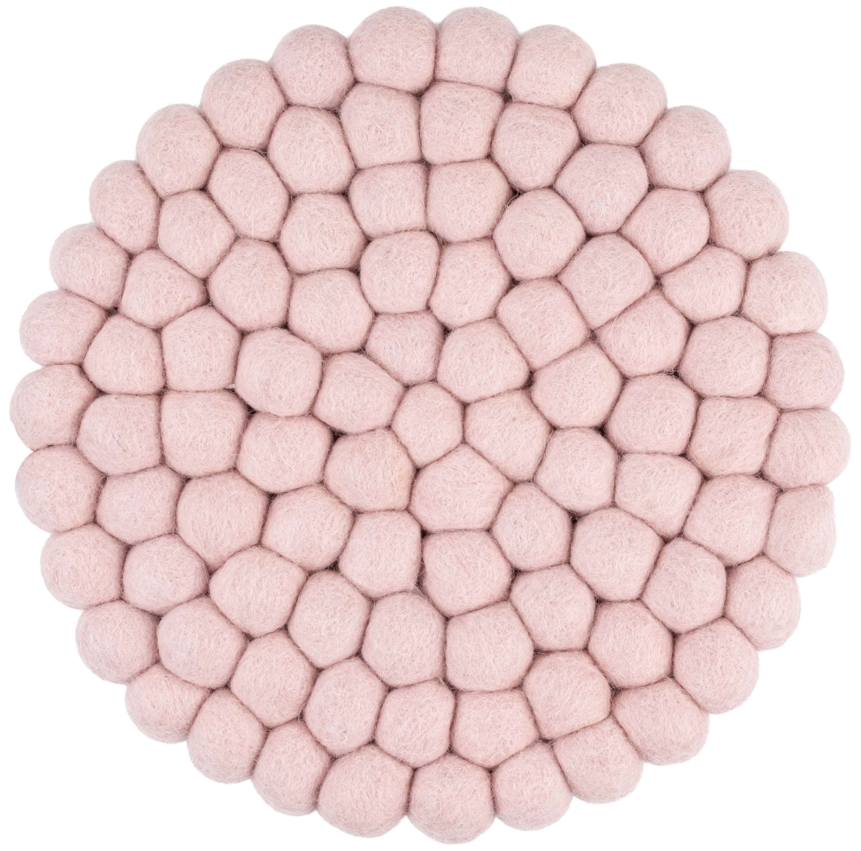 myfelt Topfuntersetzer Mona – Ø 20 cm, Zubehör für Töpfe, Pfannen und Auflaufformen, 1-tlg., 100 % reine Schurwolle, handgefertigt, hitzebeständig bis 330 °C