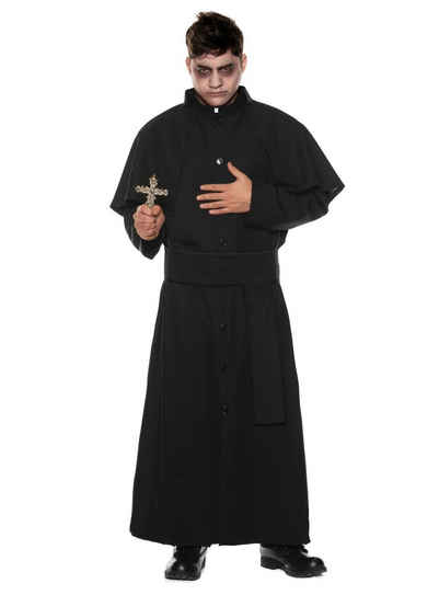 Underwraps Kostüm Exorzist Kostüm, Priesterrobe für religiöse Eiferer in Horrorfilmen