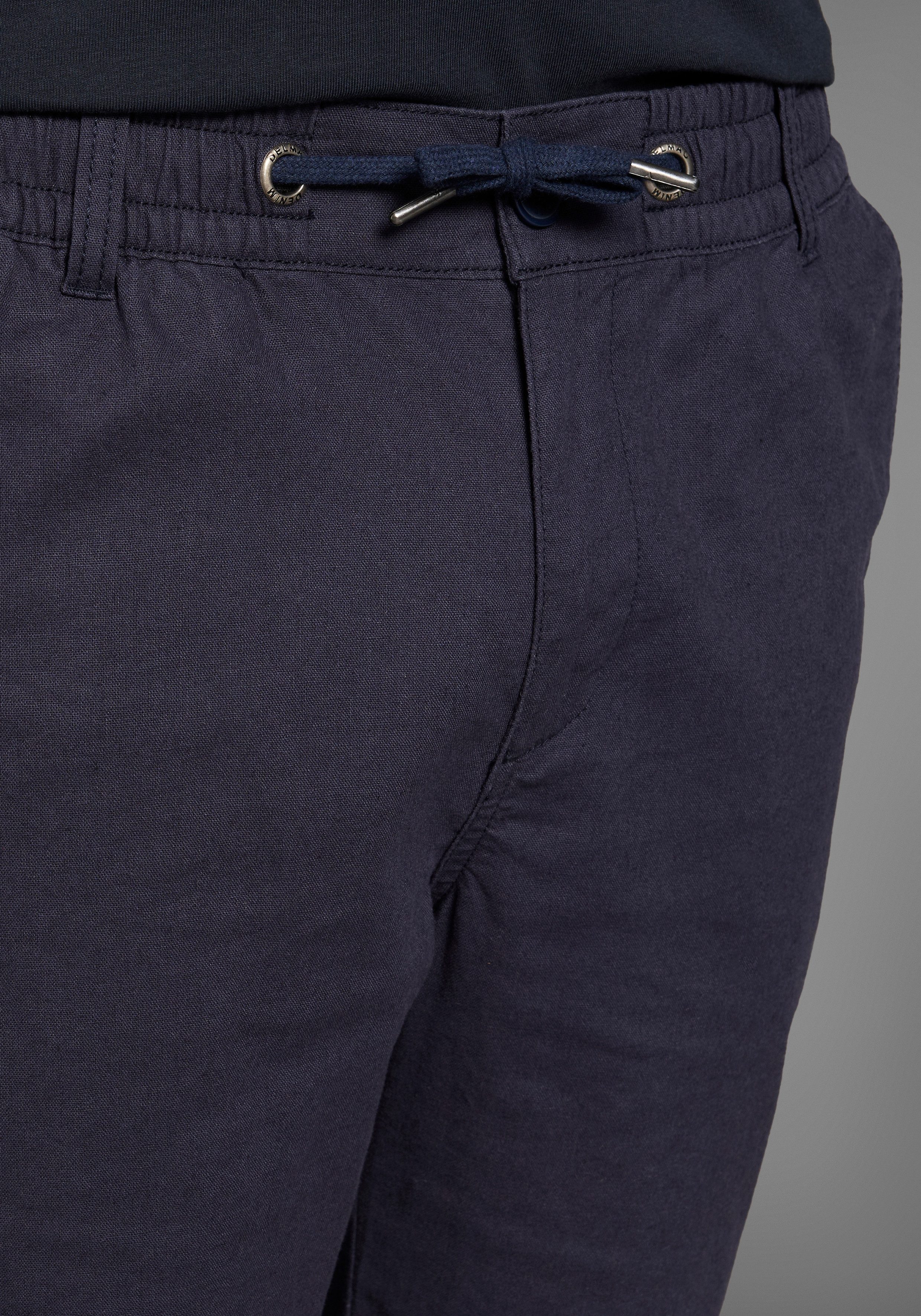 DELMAO Bermudas aus Leinen Lässige Bermudas
