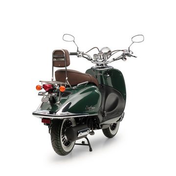 Burnout Motorroller EasyCruiser Eco Dunkelgrün, 125 ccm, 85 km/h, Euro 5, Chrom Paket Edition