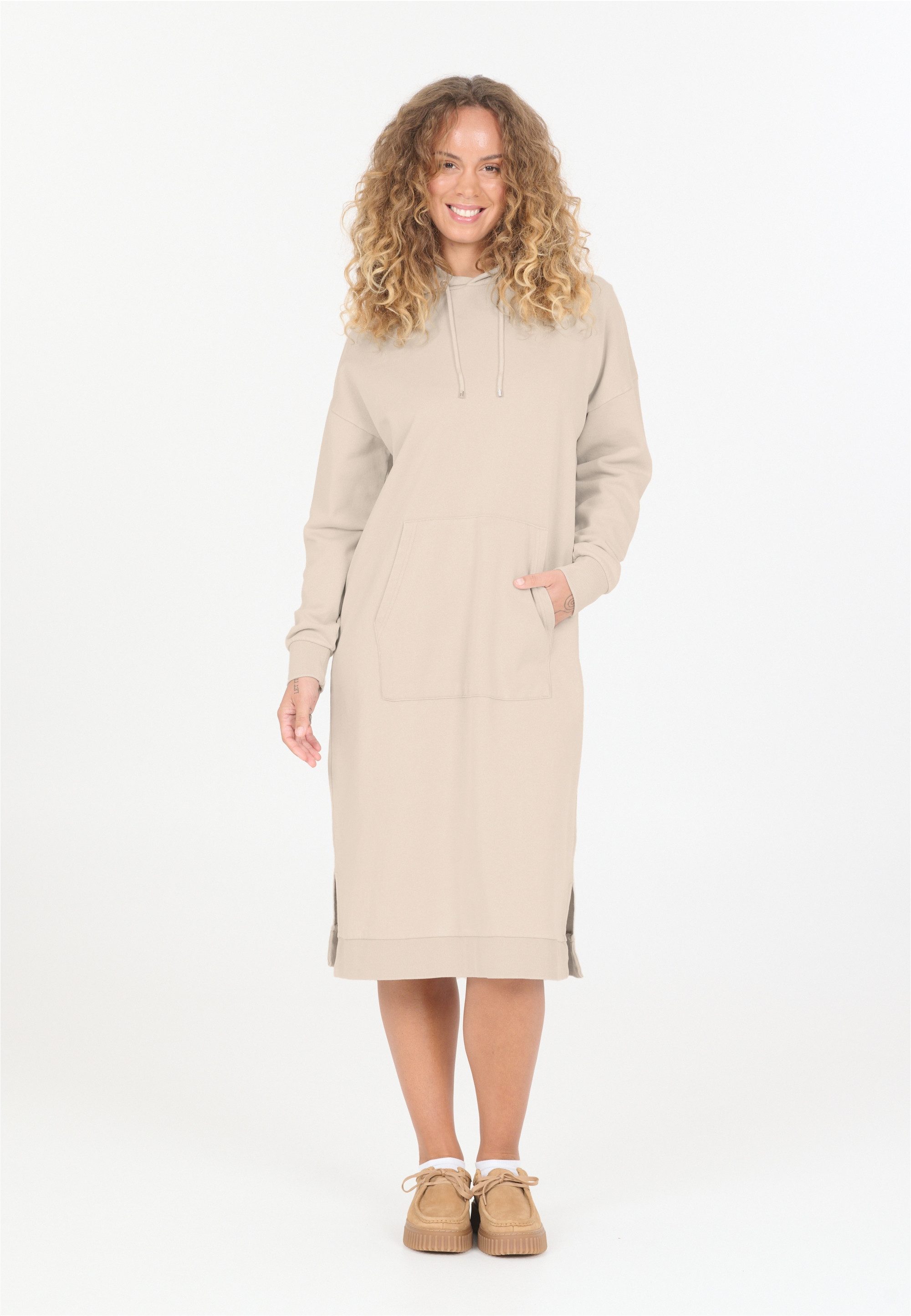 nou Jerseykleid Rala mit Kapuze und Kängurtasche