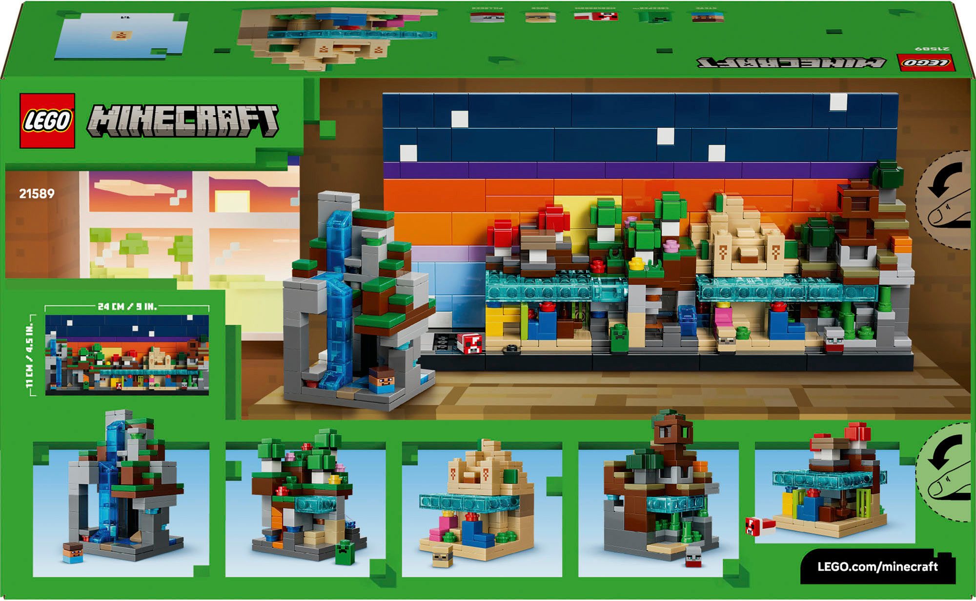 LEGO® Mini-Biome (21589), LEGO Minecraft Konstruktionsspielsteine, (797 St) günstig online kaufen