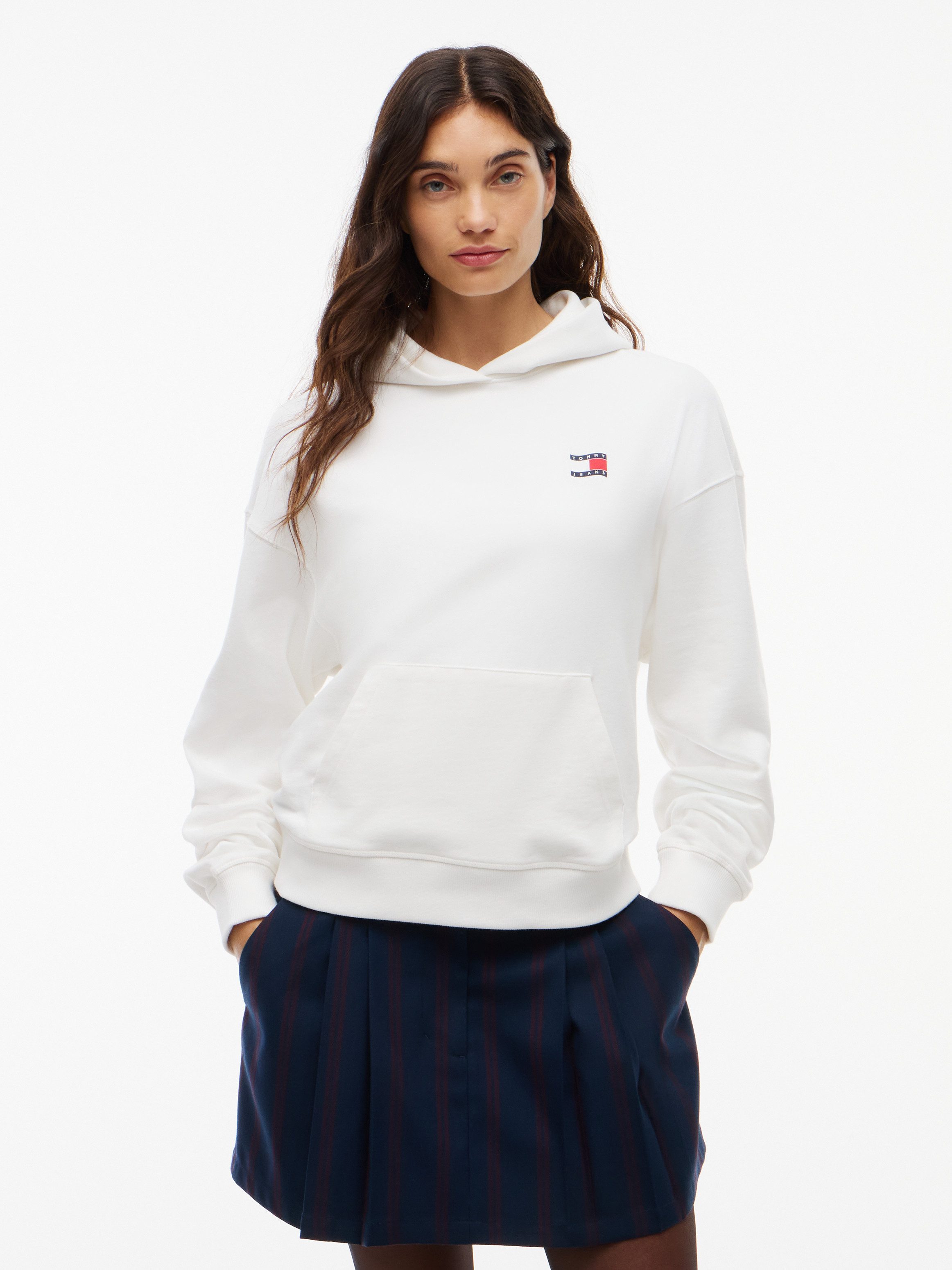Tommy Jeans Kapuzensweatshirt TJW BXY ARCH WAVY FLAG HOOD EXT Baumwolle