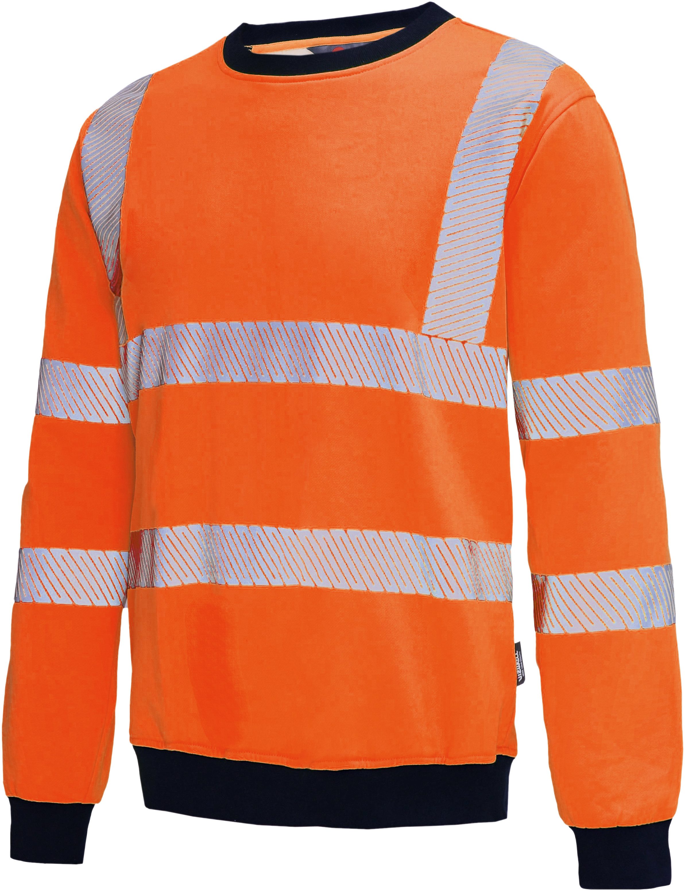 vizwell Sweatshirt Warnschutz Pullover reflektierend orange gelb Sweat mit günstig online kaufen