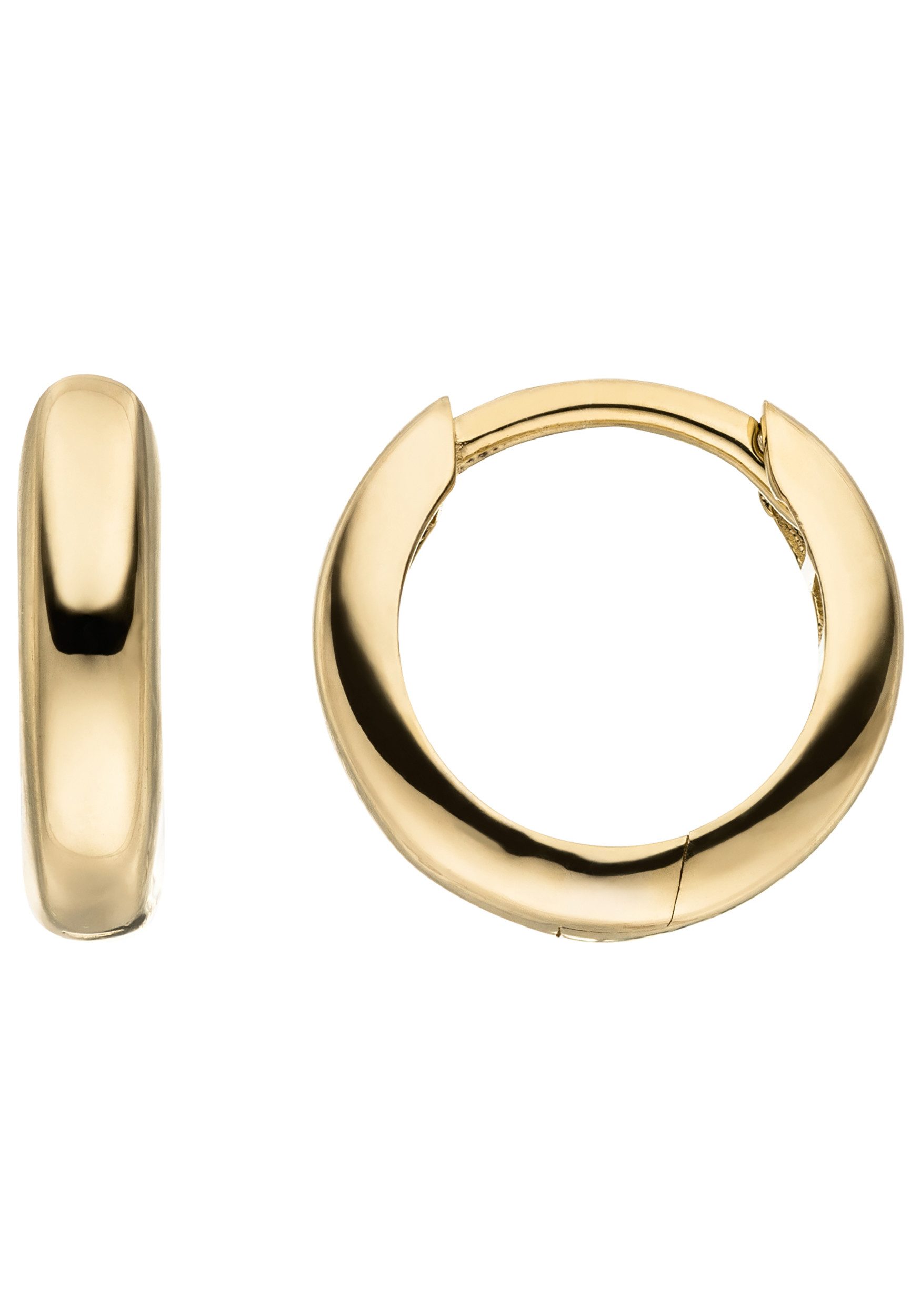 JOBO Paar Creolen rund Ohrringe 11 mm, 8 Karat 333 Gold günstig online kaufen