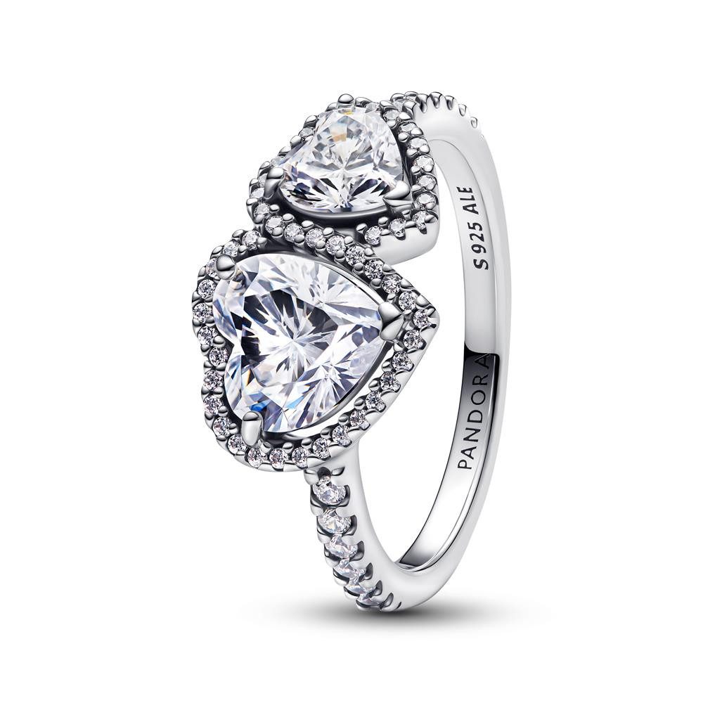 Pandora Fingerring Herzring für Damen, Sterlingsilber, Zirkonia von PANDORA Timeless