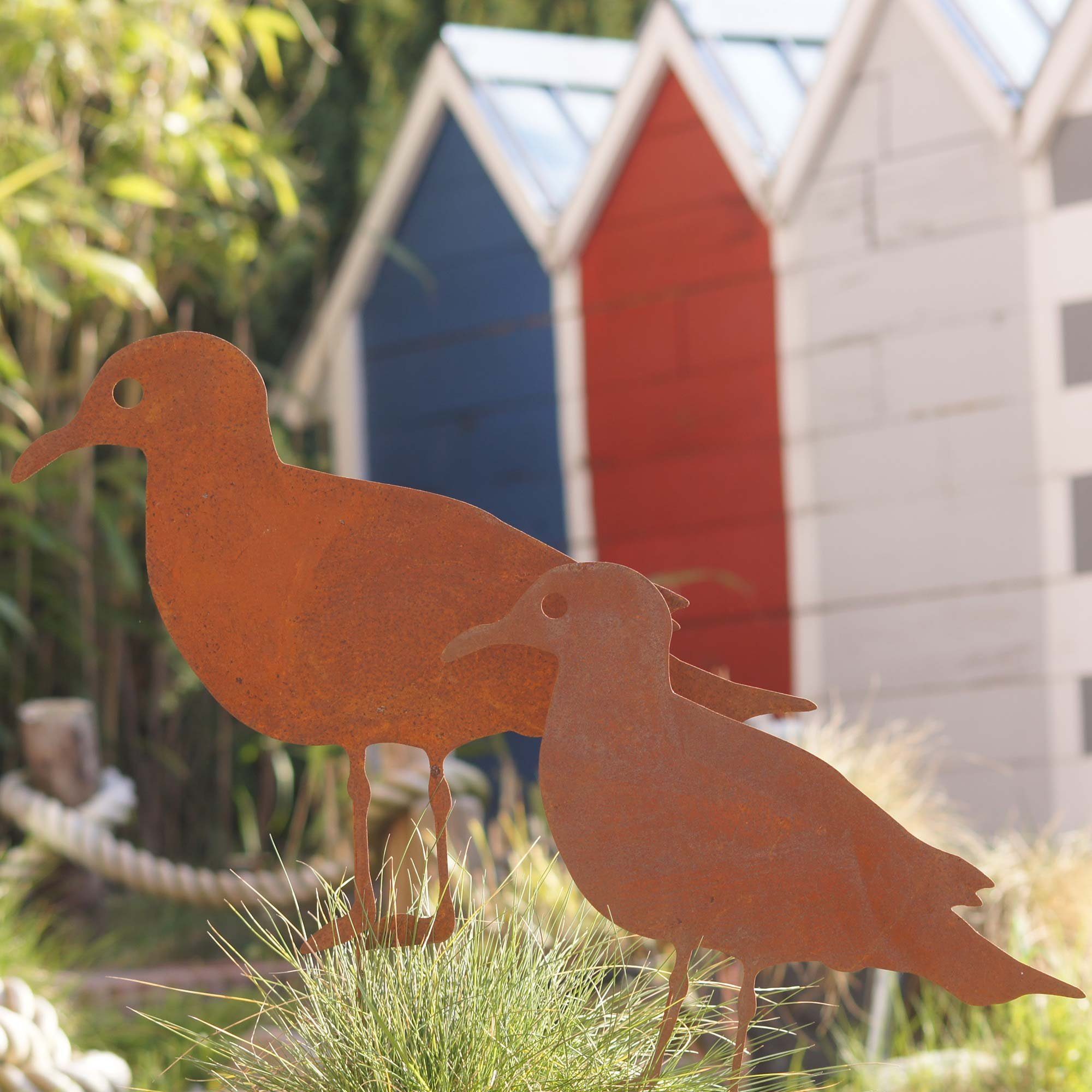UNUS GARDEN Gartenstecker Roststecker Möwen 2er Set (in zwei Größen) Garten günstig online kaufen