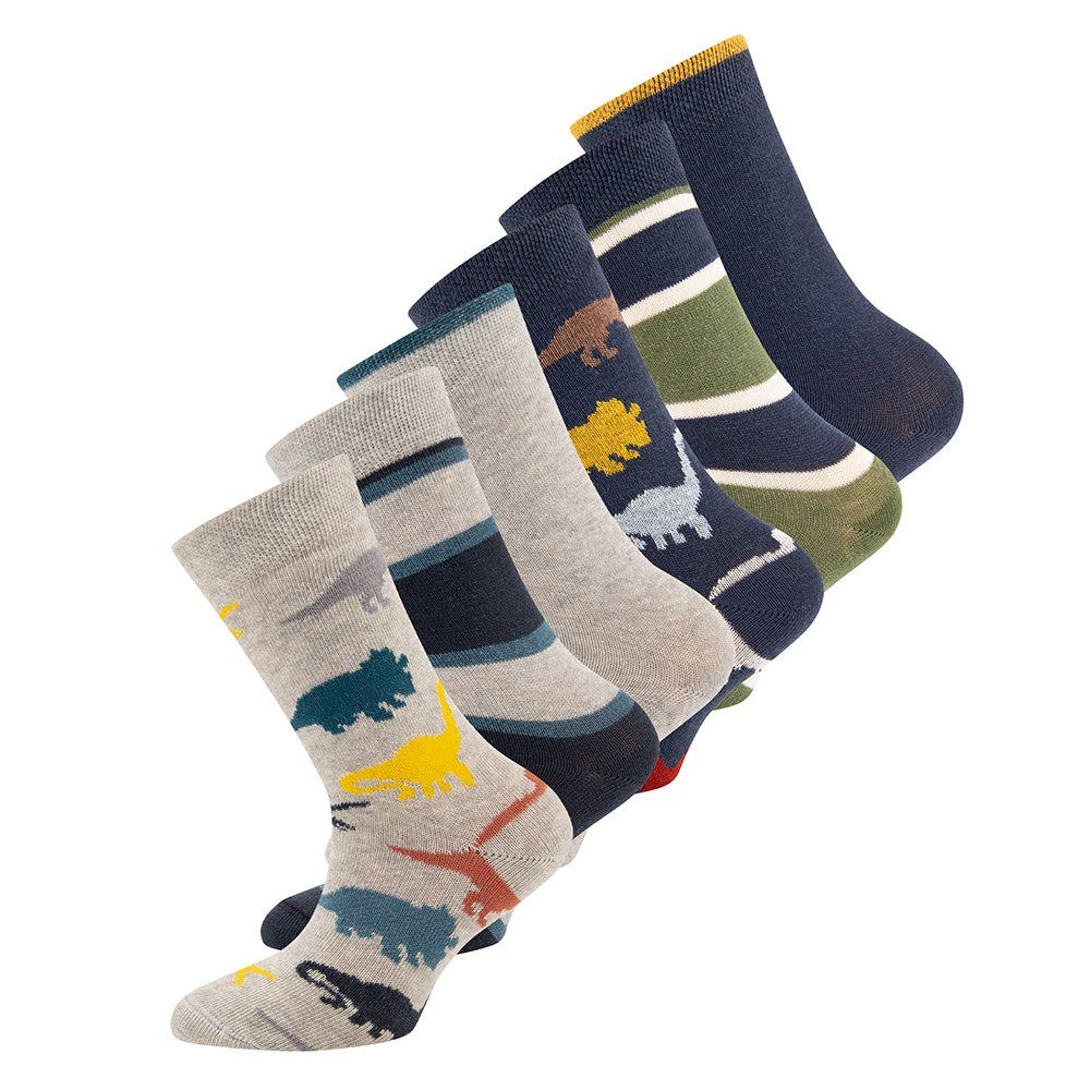 Ewers Socken Socken Ringel/Dino (6-Paar)