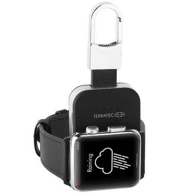 Terratec »Charge AIR Key« Ladestation (Mobiler Apple Watch Ladestation / Ladespot / Ladepad mit Akku / Powerbank als Schlüsselanhänger, schwarz)