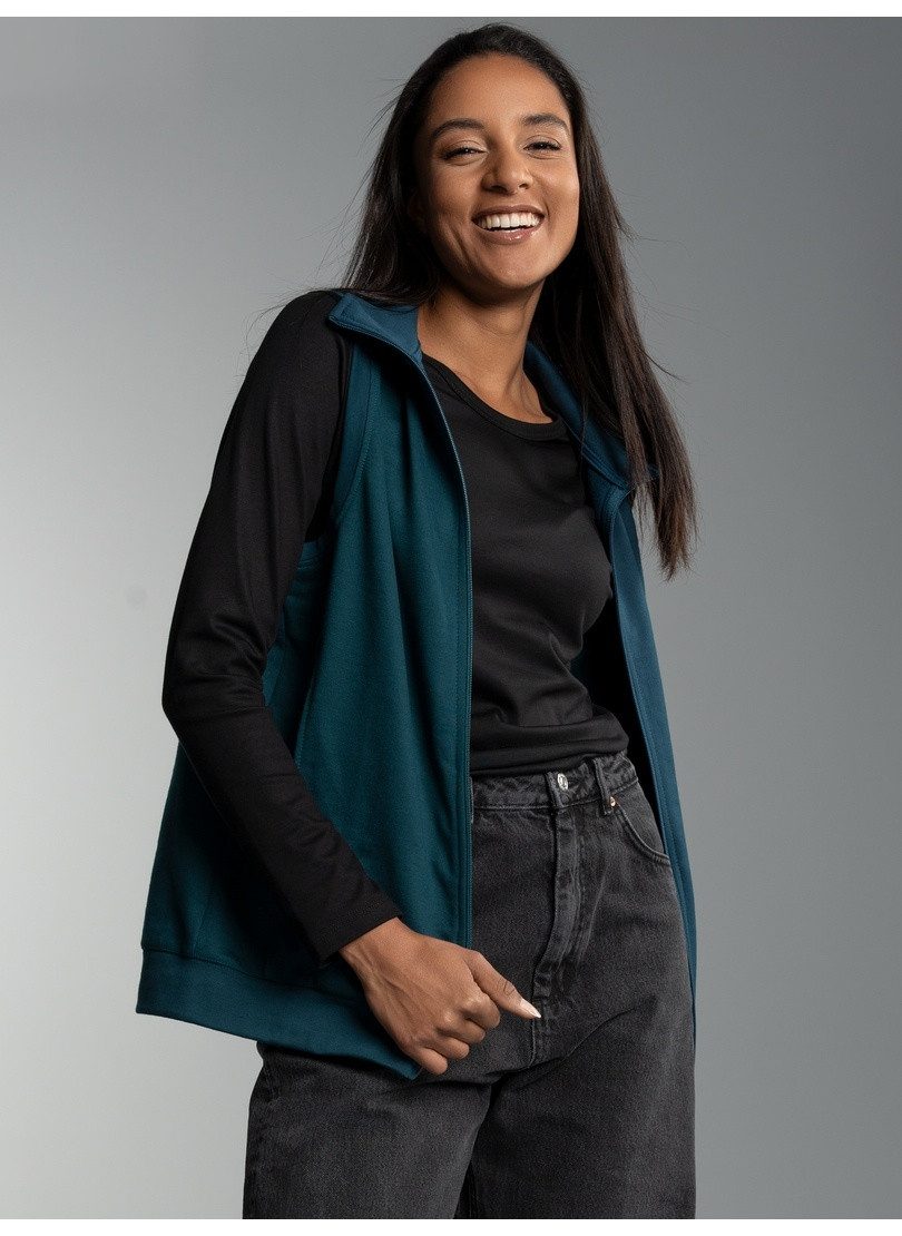 Trigema Steppweste TRIGEMA Weste aus bequemem Sweat-Material (1-tlg) günstig online kaufen