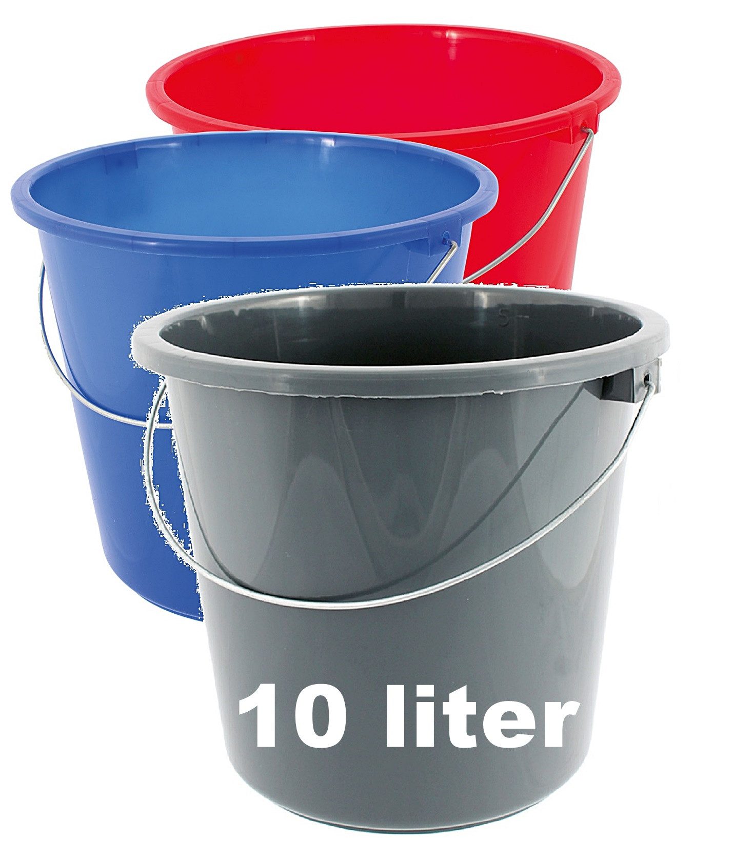 Ebaxx Putzeimer Set 5 oder 10 Liter Eimer Plastik Kunststoff Wassereimer