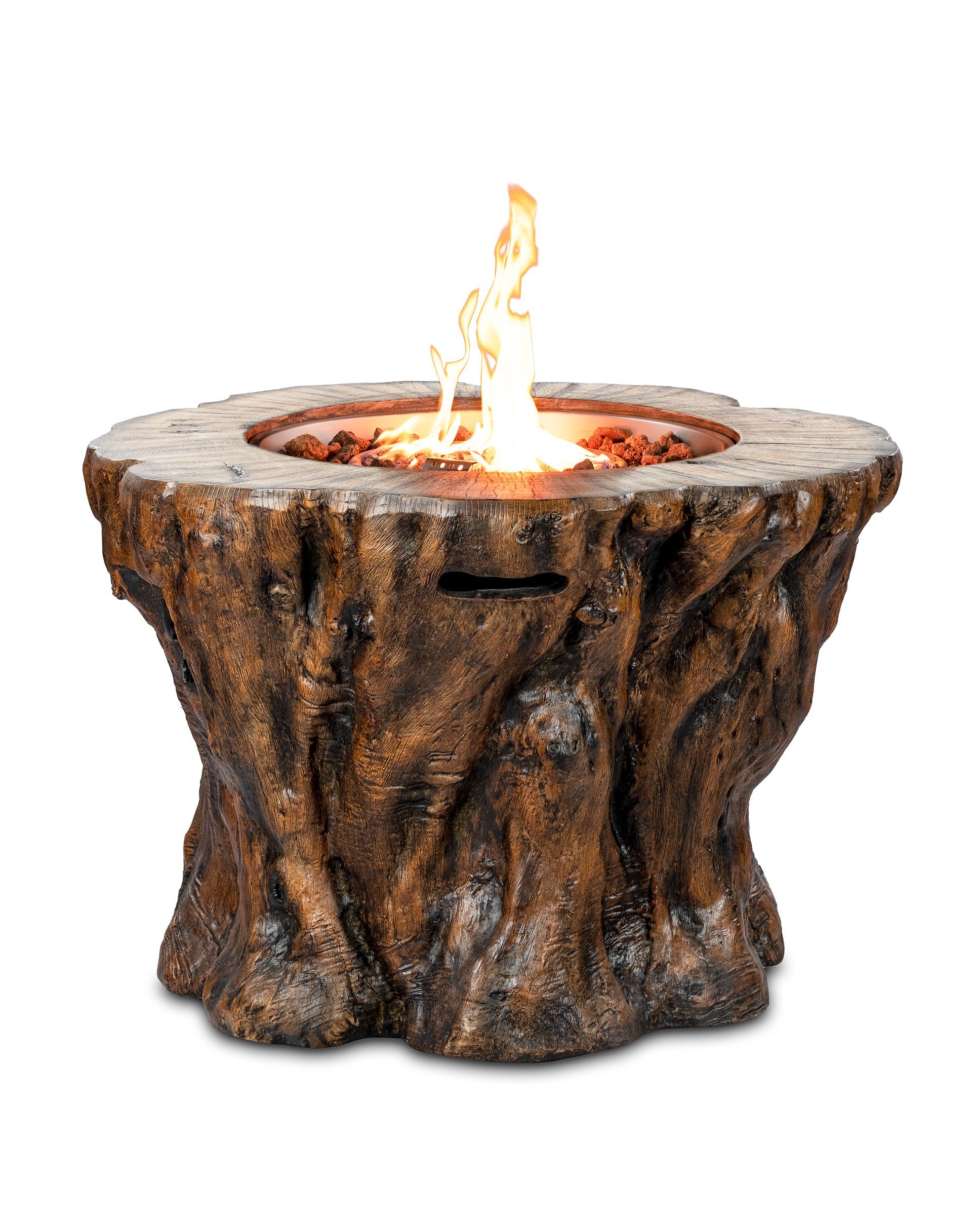 outdoorfires Wood Echtfeuer-Dekokamin Außenkamin Gaskamin Trunk Clifton Clifton Heizstrahler