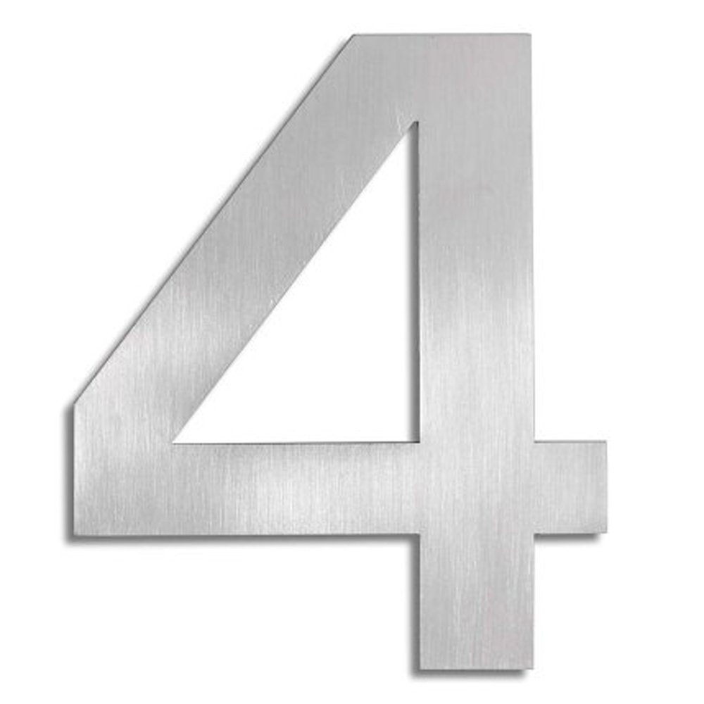 blomus Hausnummer Blomus 68184 Hausnummer 4 Edelstahl Wetterfest Metallic Mattes