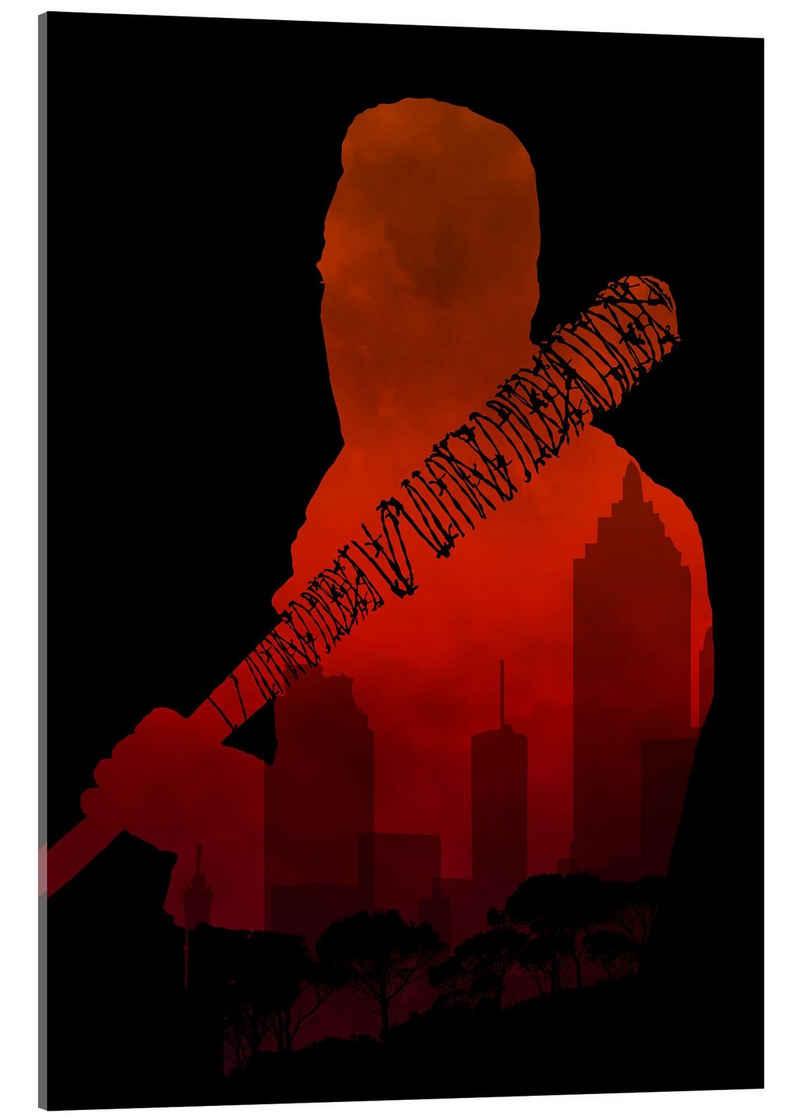 Posterlounge Acrylglasbild HDMI2K, The Walking Dead - Negan and his beautiful Lucille, Grafikdesign