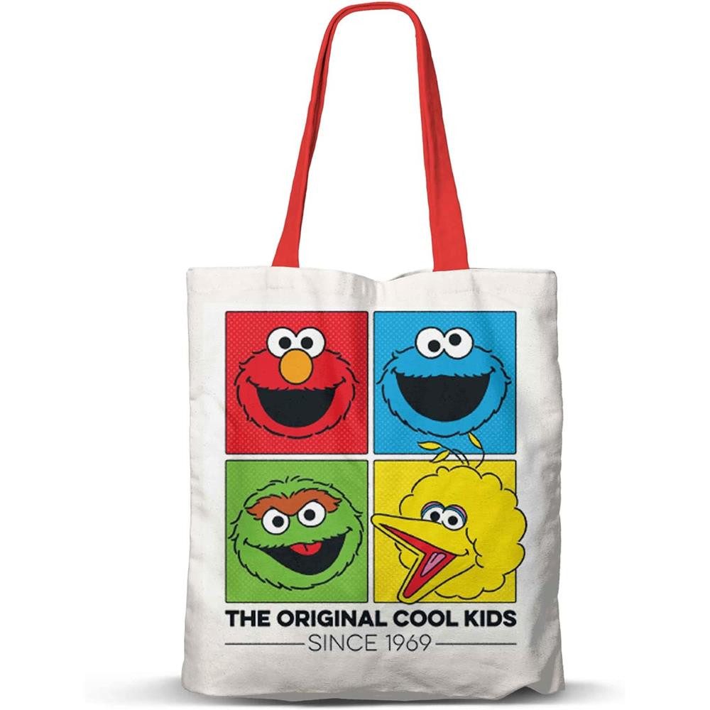 Karactermania Shopper Sesamstraße Einkaufstasche im Cool Design, FAN Shopping Einkaufstasche