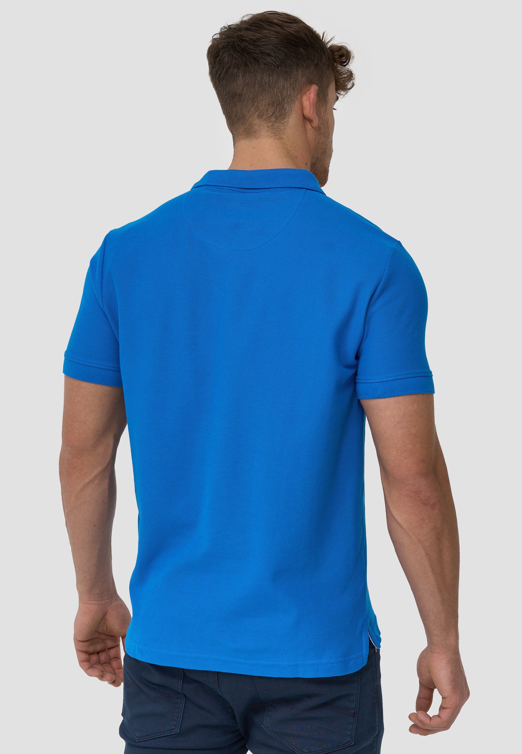 Indicode Poloshirt Herren Wadim Polo Shirt Herrenshirt mit feiner Logo-Stickerei auf der Brust