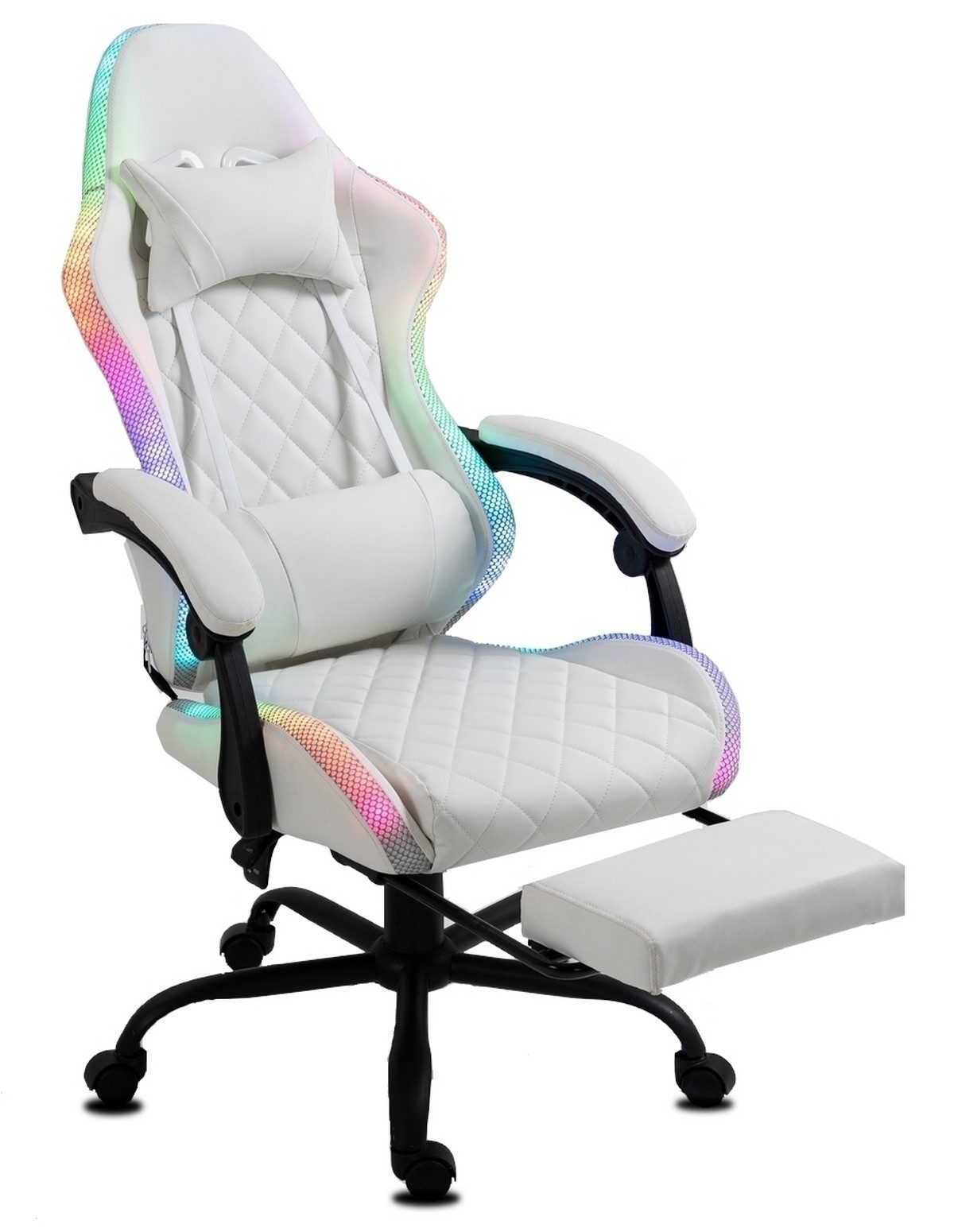Delman Gaming-Stuhl Gaming Stuhl mit LED,RGB günstig online kaufen