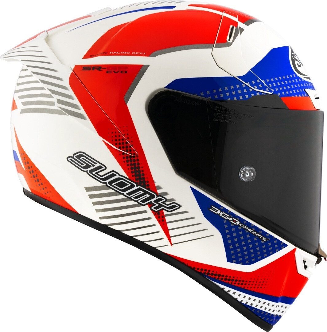 Suomy Motorradhelm SR-GP Evo Airspeed Helm, Notfallsystem-Polsterung (EQRS)