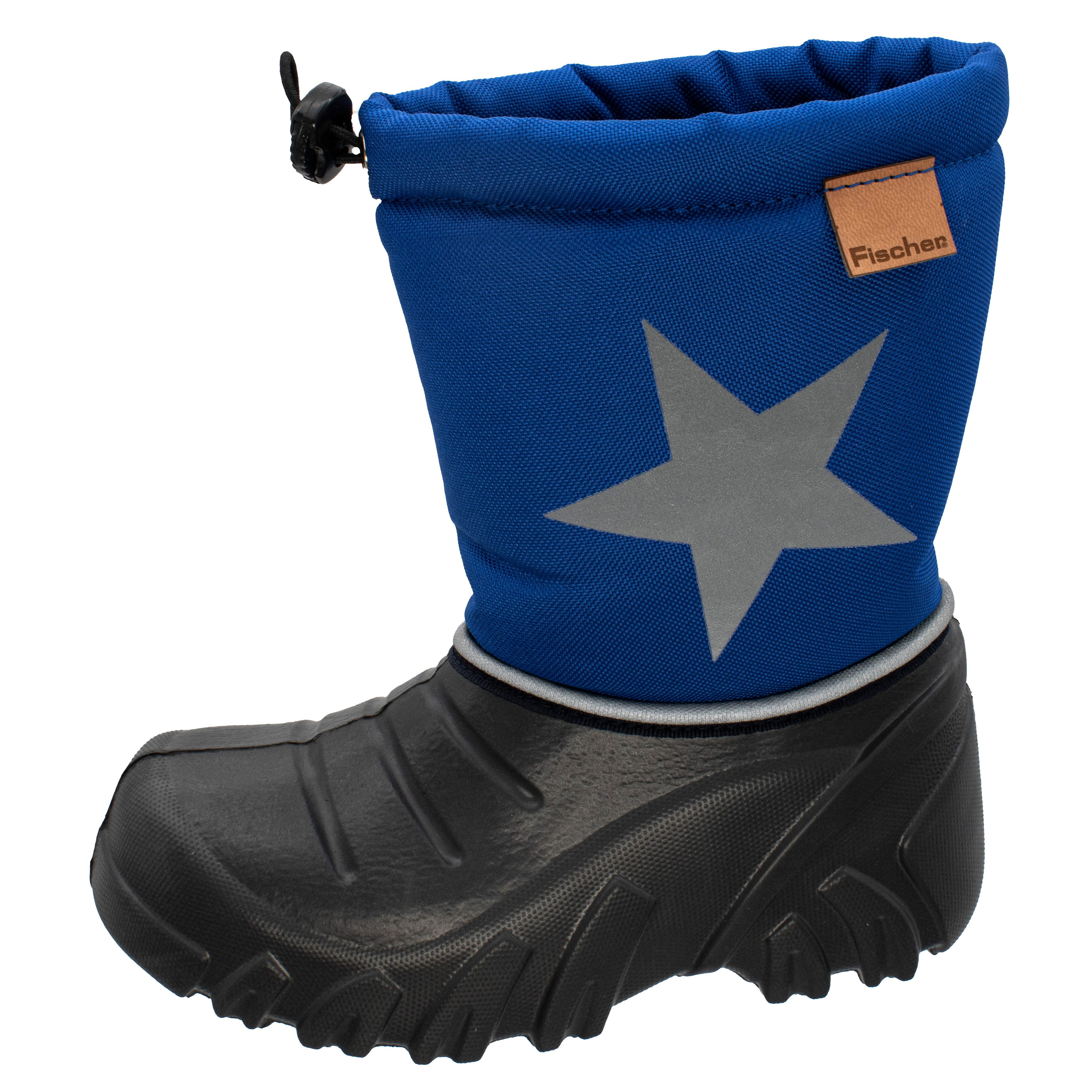 Fischer-Markenschuh Nick Snowboots aus PU und Mesh, Gummizug zum befestigen