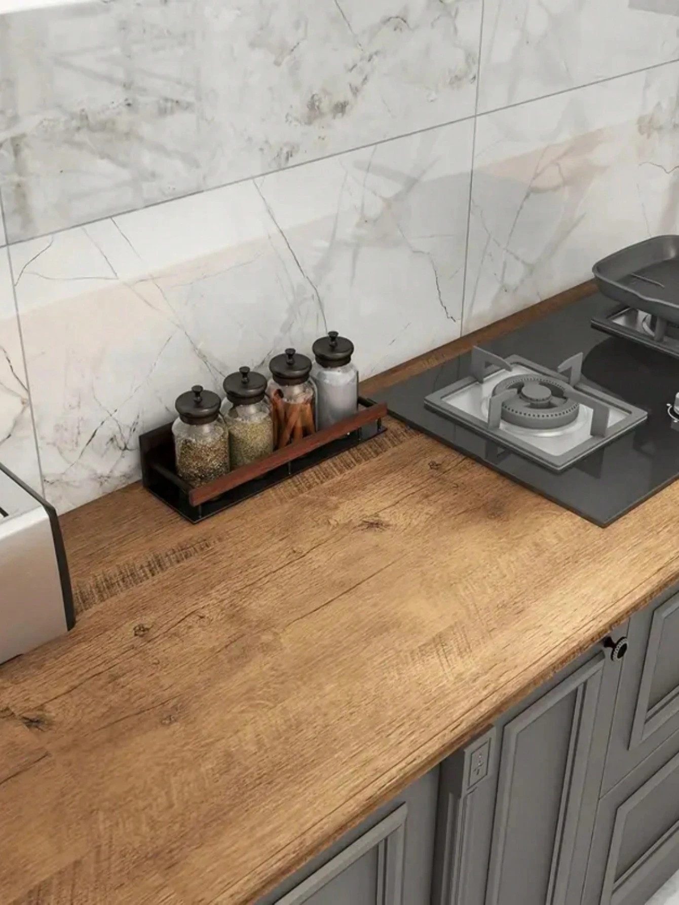 HomeBella Mustertapete Selbstklebende Holzfolie Feuchtigkeitsbeständige Tap günstig online kaufen