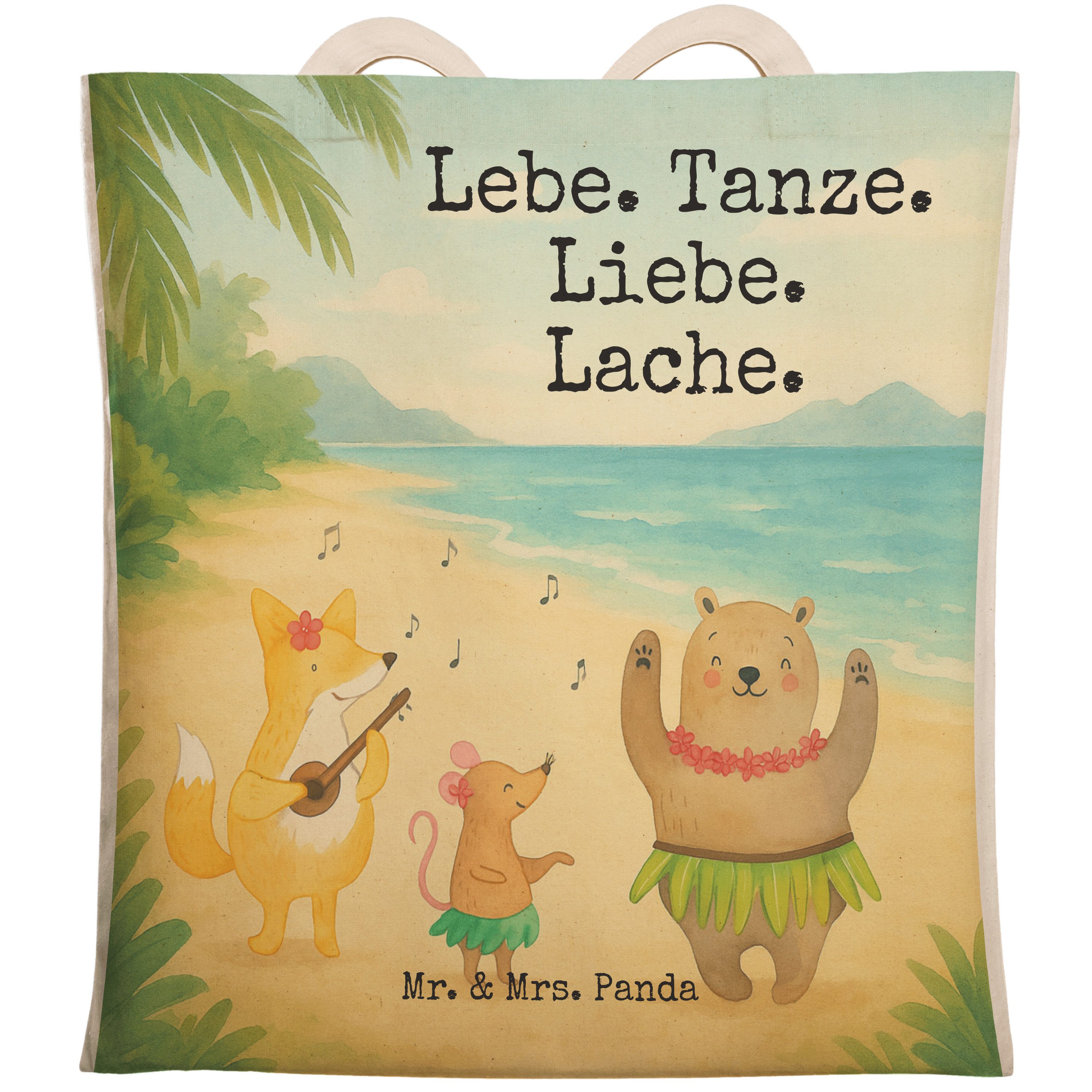 Tragetasche Waldtiere Aloha Design, shopping bag, Weiß, Stoffbeutel, Beuteltasche