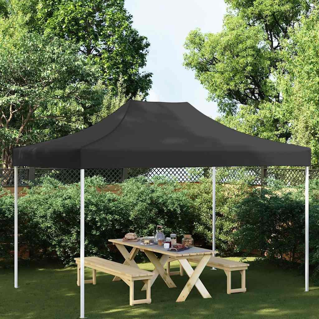 vidaXL Pavillon-Ersatzdach Partyzelt-Dach 4,5x3 m Schwarz 270 g/m², 430 x 290 cm