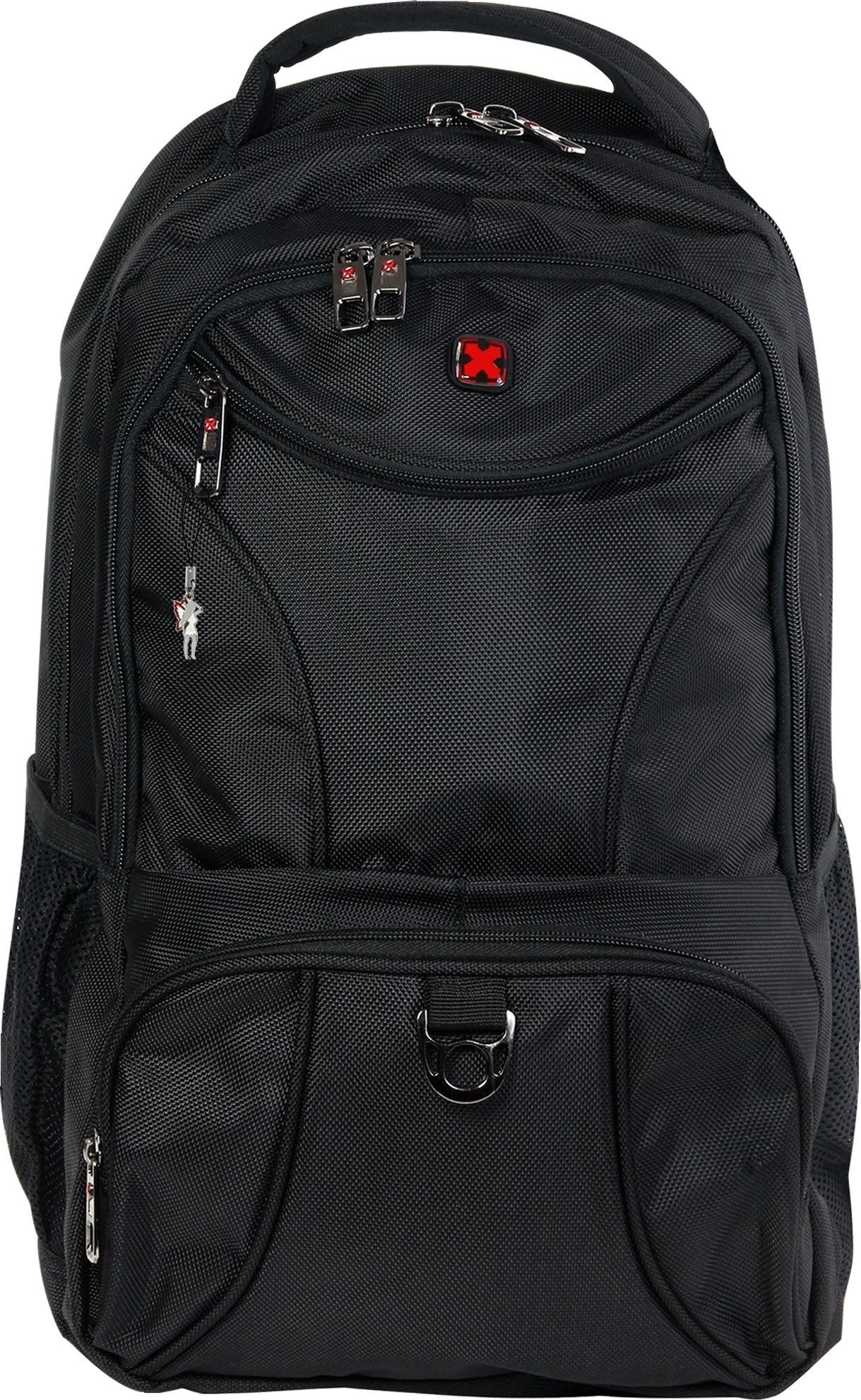 Travel N Meet Reisetasche Travel N Meet Laptop Rucksack 15 Zoll (Businessrucksack), Herren Business-, Freizeitrucksack Polyester, schwarz ca. 48cm hoch