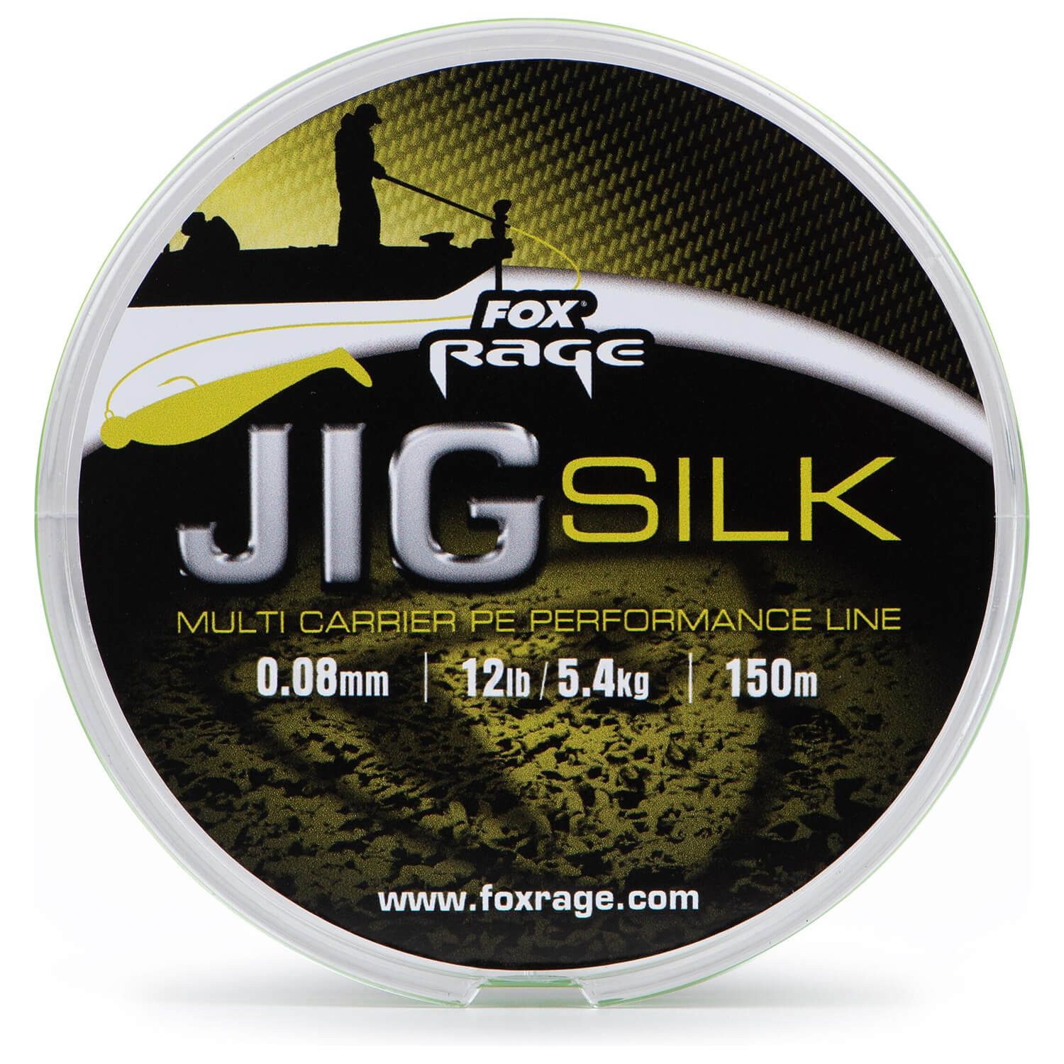 Fox Rage Angelschnur Fox Rage Jig Silk Angelschnur Geflochten 150m Grün, 150 m Länge, 0.08 mm Fadendurchmesser, (1-St)