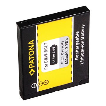 Patona 2x Akku für Panasonic DMW-BCL7E Kamera-Akku Ersatzakku 600 mAh (3,6 V, 2 St), SZ9 SZ3 XS1 FS50 FH50 F5 BCL7