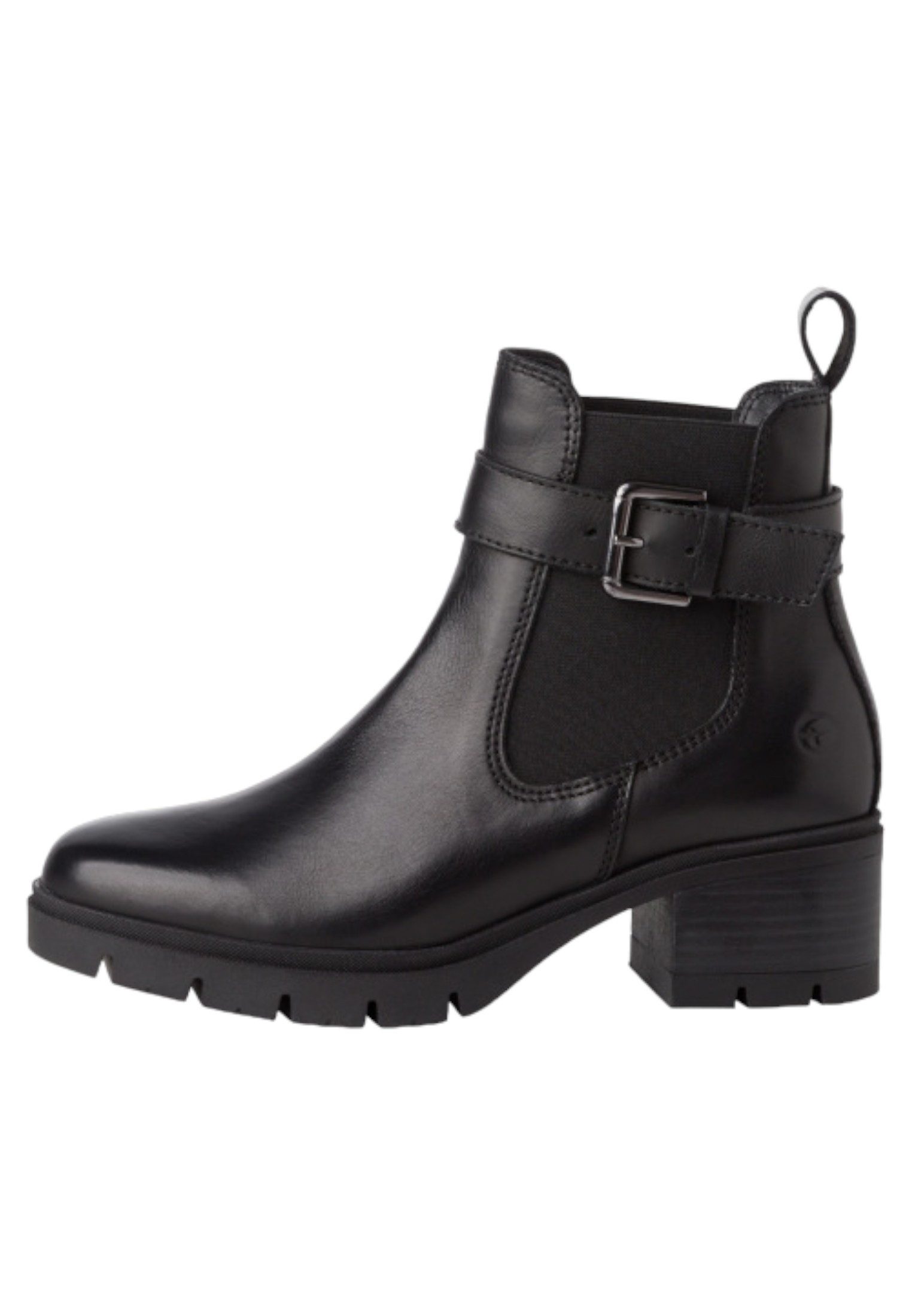 Tamaris 1-25447-43 003 Black Leather Stiefelette