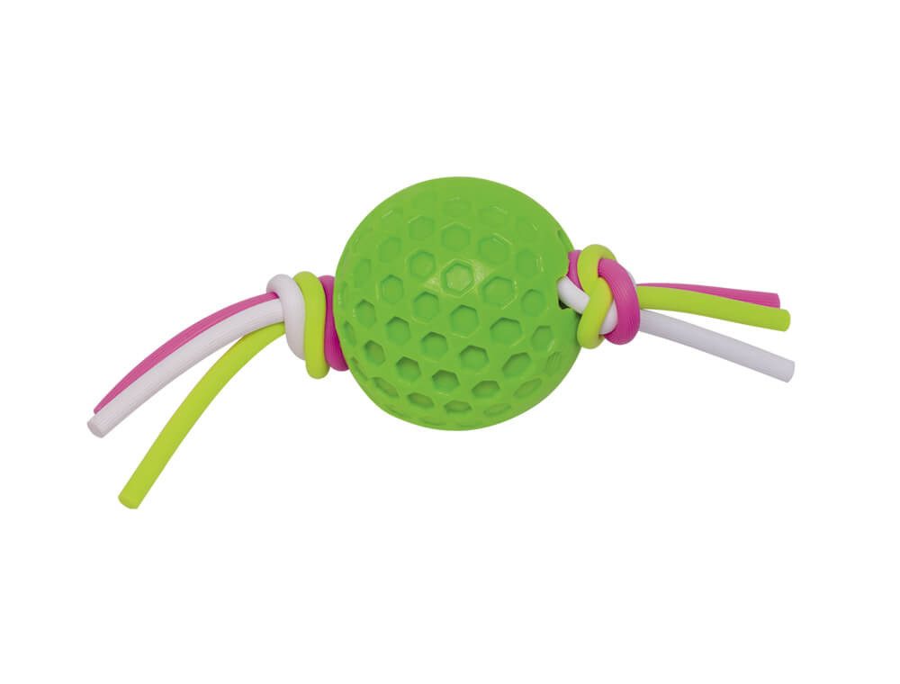 Tierball Nobby TPR Ball mit Silikonband grün 7,5cm