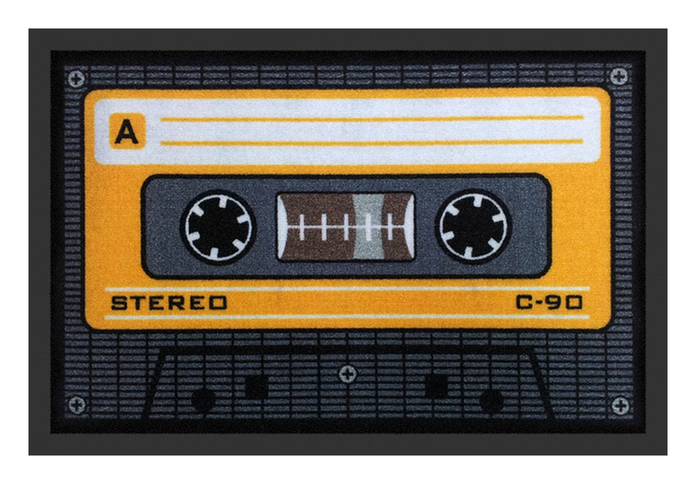 Rockbites Fußmatte Rockbites - Fußmatte Türmatte Fußabstreifer "Tape" Orange Nr. 1