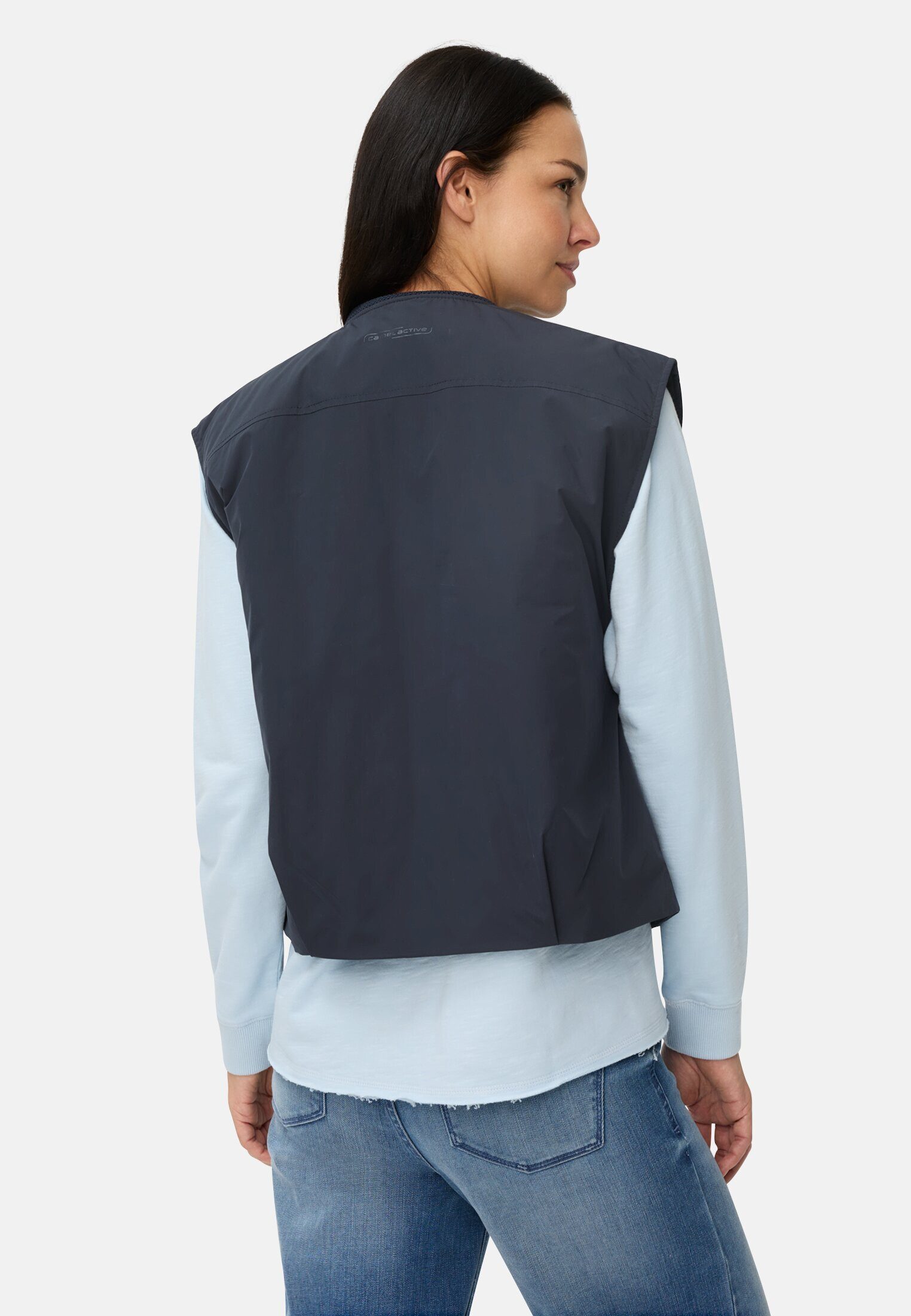 camel active Funktionsweste und reflektierenden Details ärmellos Stehkragen günstig online kaufen