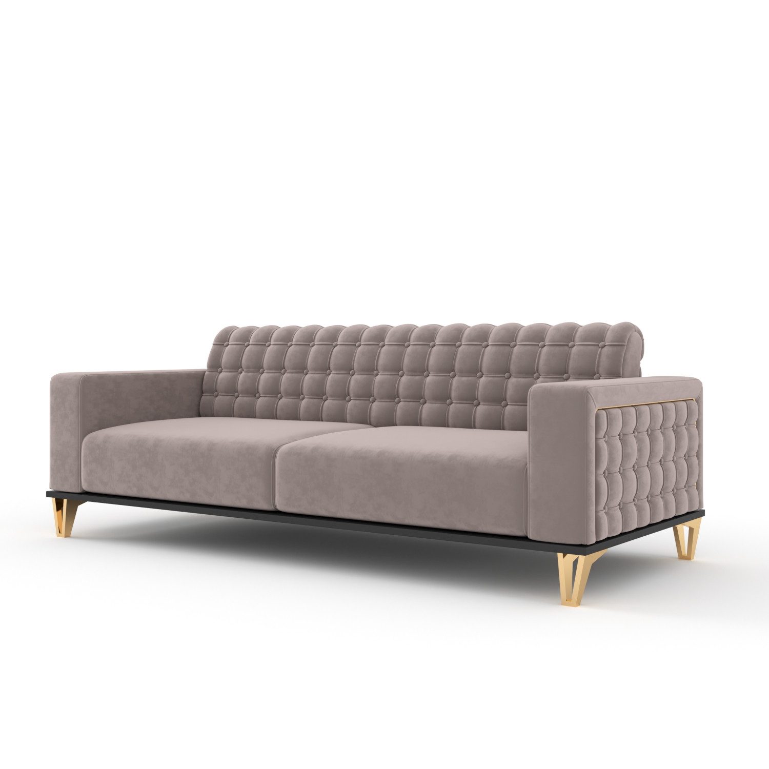 Möbeldreams Chesterfield-Sofa Chesterfield Sofa 3er Sofa * Schlaffunktion * Modern *GRATIS-KISSEN*