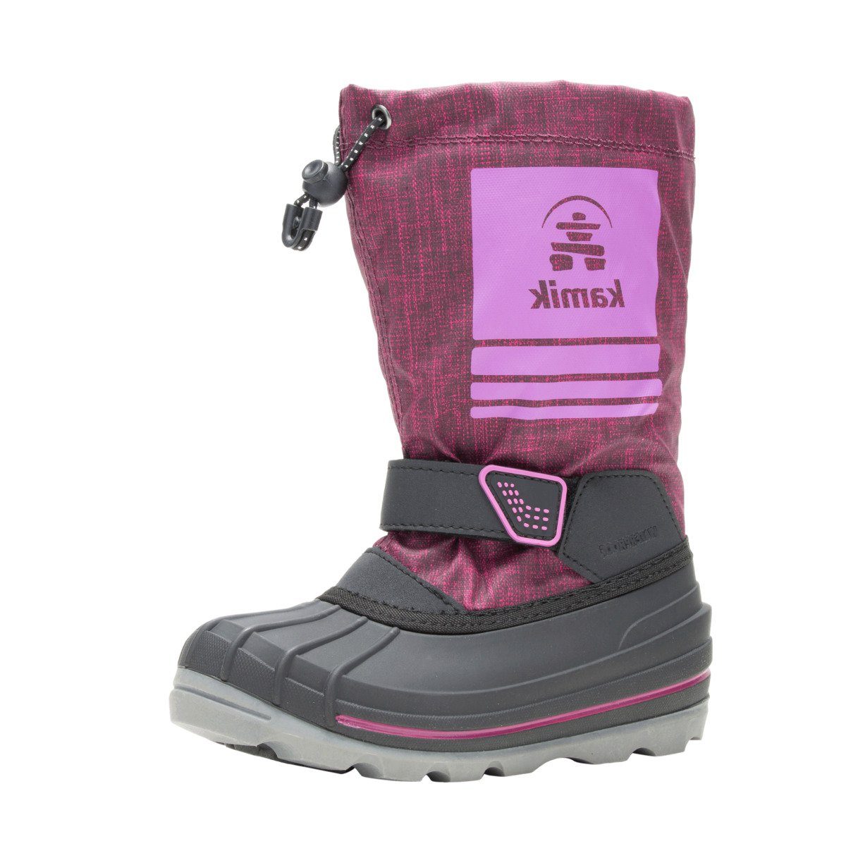 Mädchen, Kinder SHOCKWAVE Kamik Unisex Reflektoren Winterstiefel rot