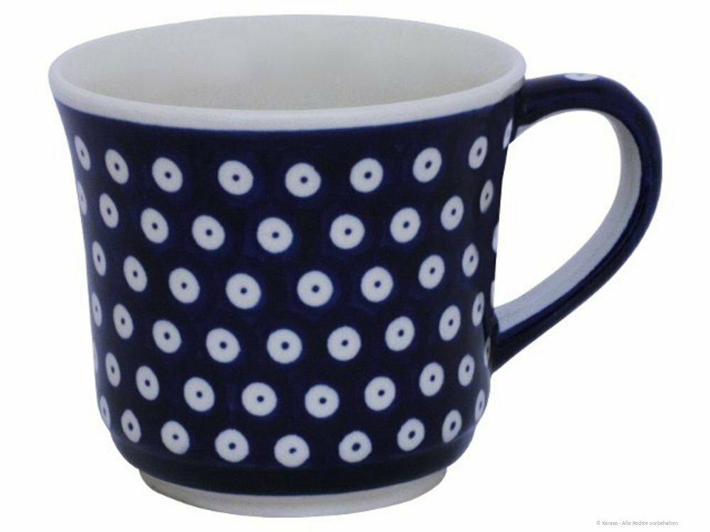 Bunzlauer Keramik Becher Bunzlauer Keramik 500ml Becher Ø11,2cm konisch, sanft gewölbt Dekor 42, Keramik