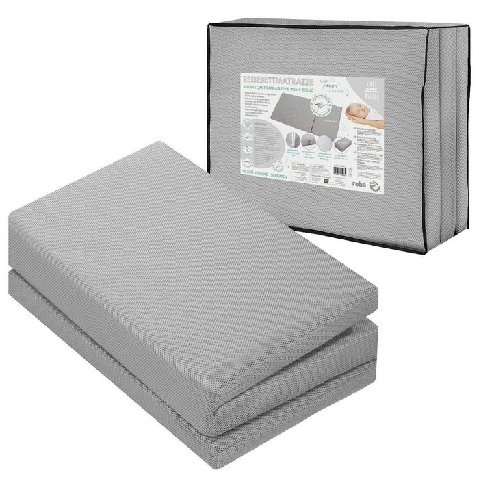Reisebett-Matratzen safe asleep® 60x120 belüfteter Schaumstoff für optimales Schlafklima roba®