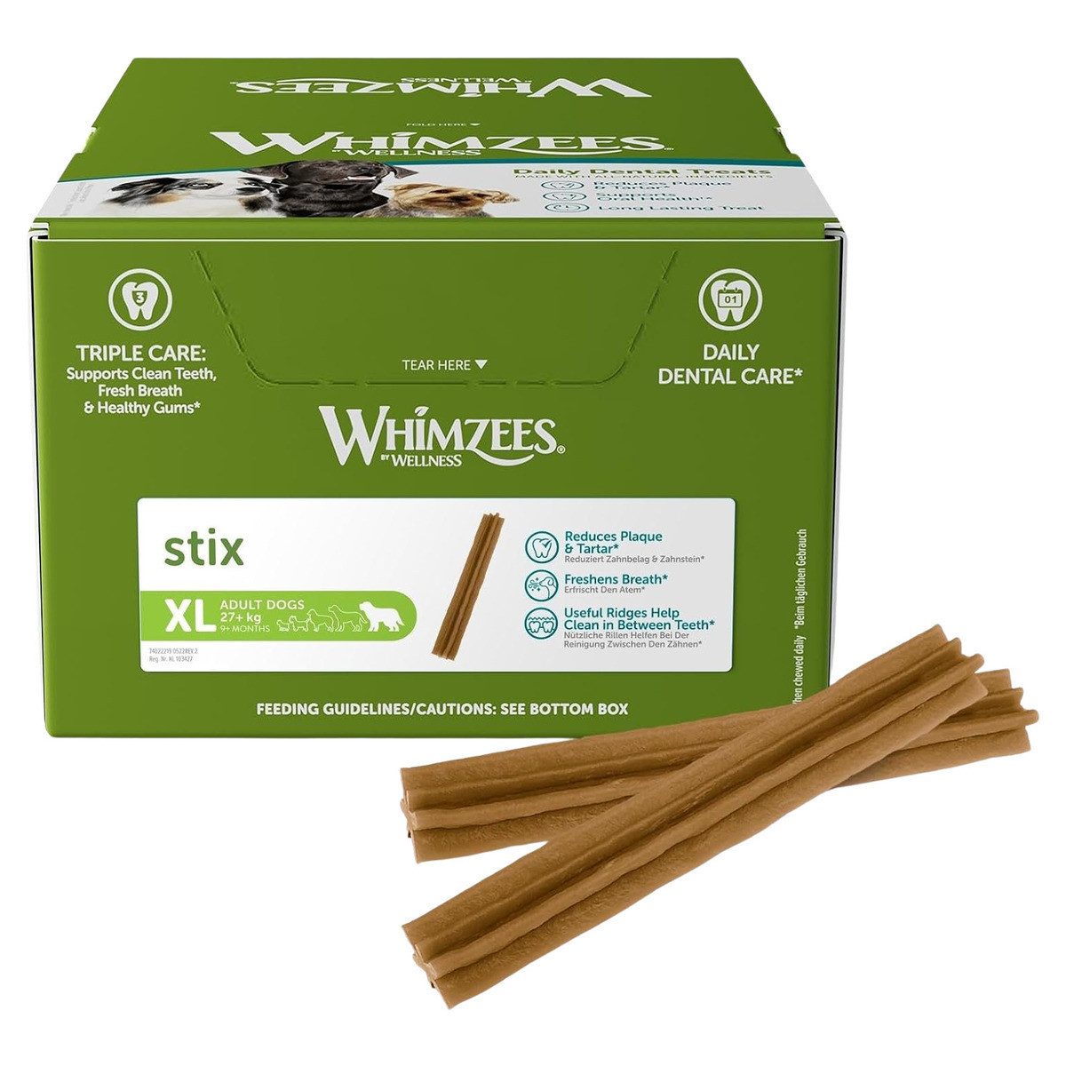 Whimzees Stix XL - 30 Stück, Snack für: Hund