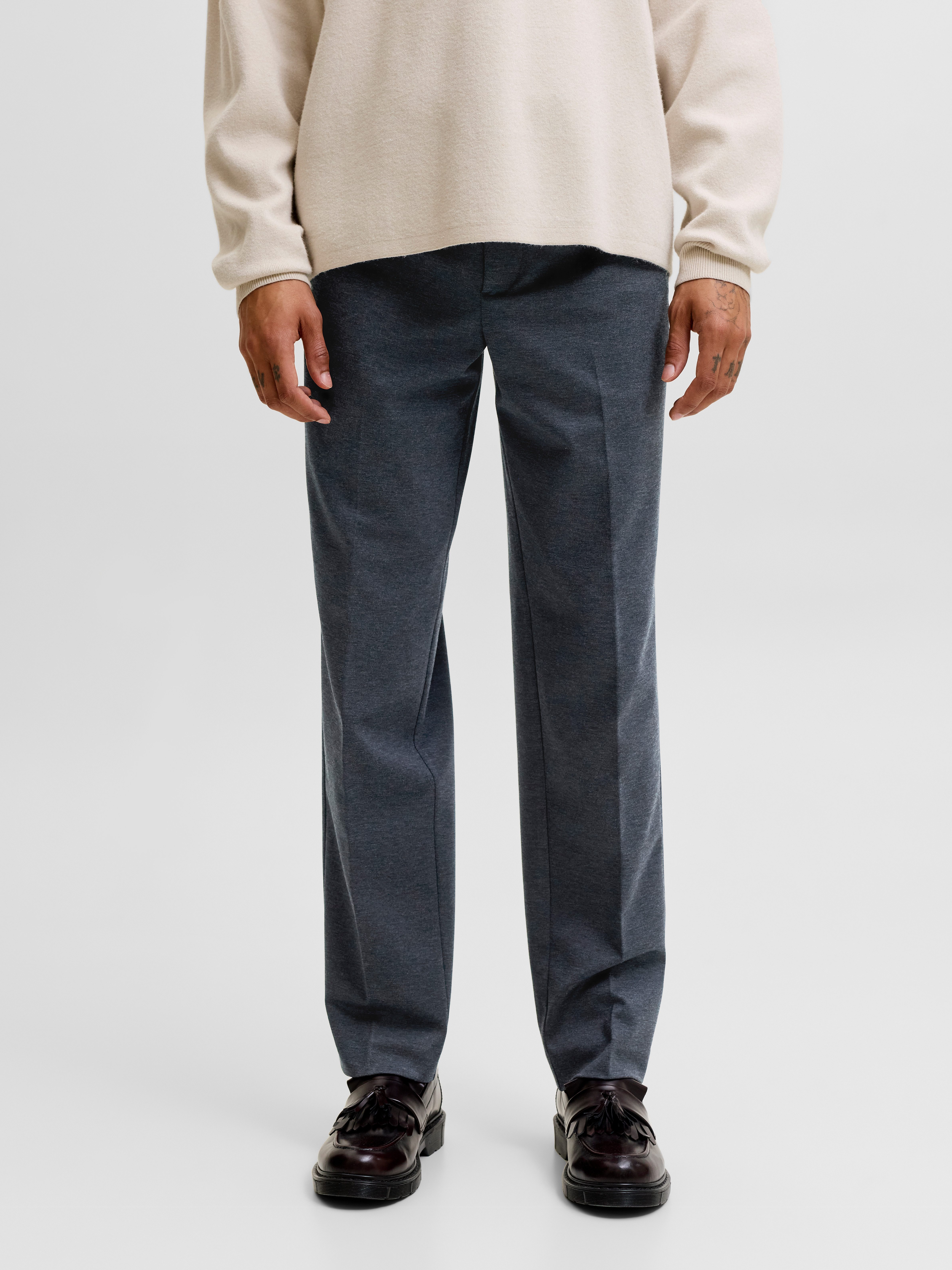 Jack & Jones Stoffhose JPRMARTIN JERSEY TROUSER SN Materialmix, slim fit