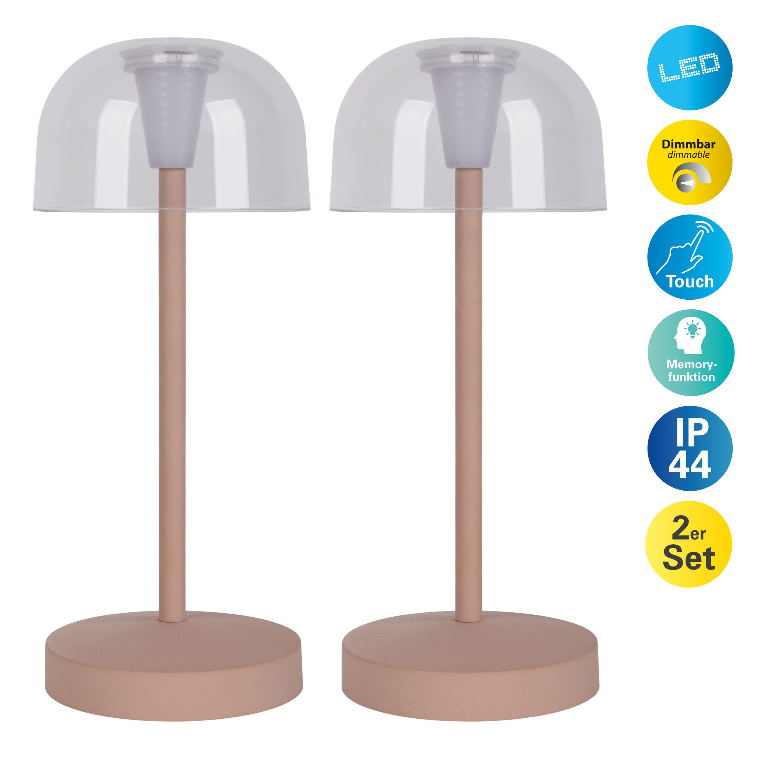 näve LED Tischleuchte Gomba 18,5 cm, günstig online kaufen