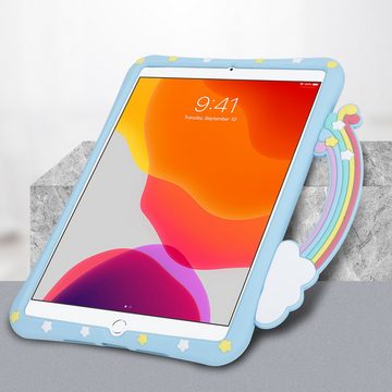 Cadorabo Tablet-Hülle Apple iPad MINI 5 (7.9 Zoll) Apple iPad MINI 5 (7.9 Zoll), Tablethülle - Schutzhülle für Kinder aus TPU Silikon mit Standfunktion