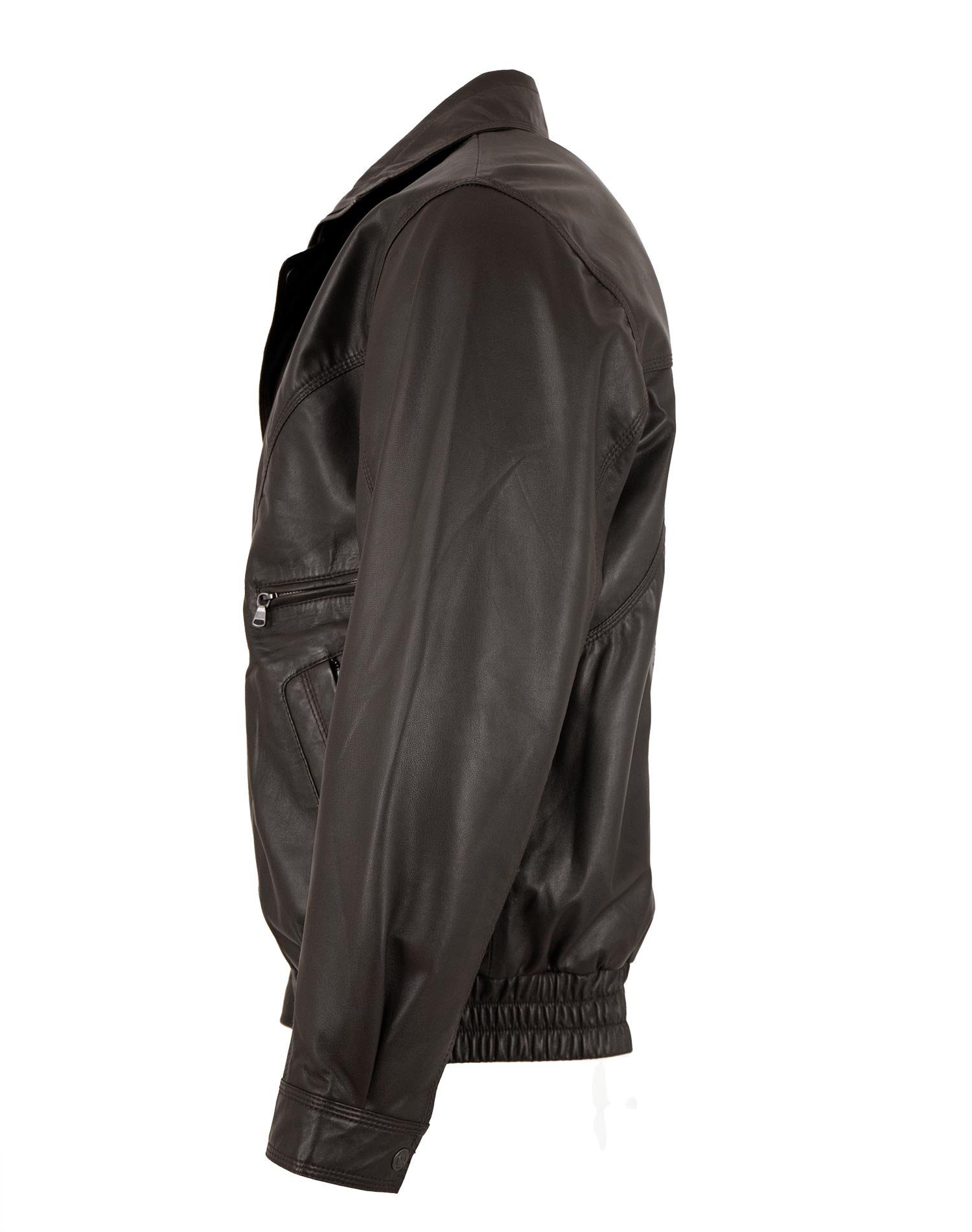 Maddox Lederjacke Holdo MADDOX - Herren Lederjacke Blouson Lammnappa dunkel günstig online kaufen