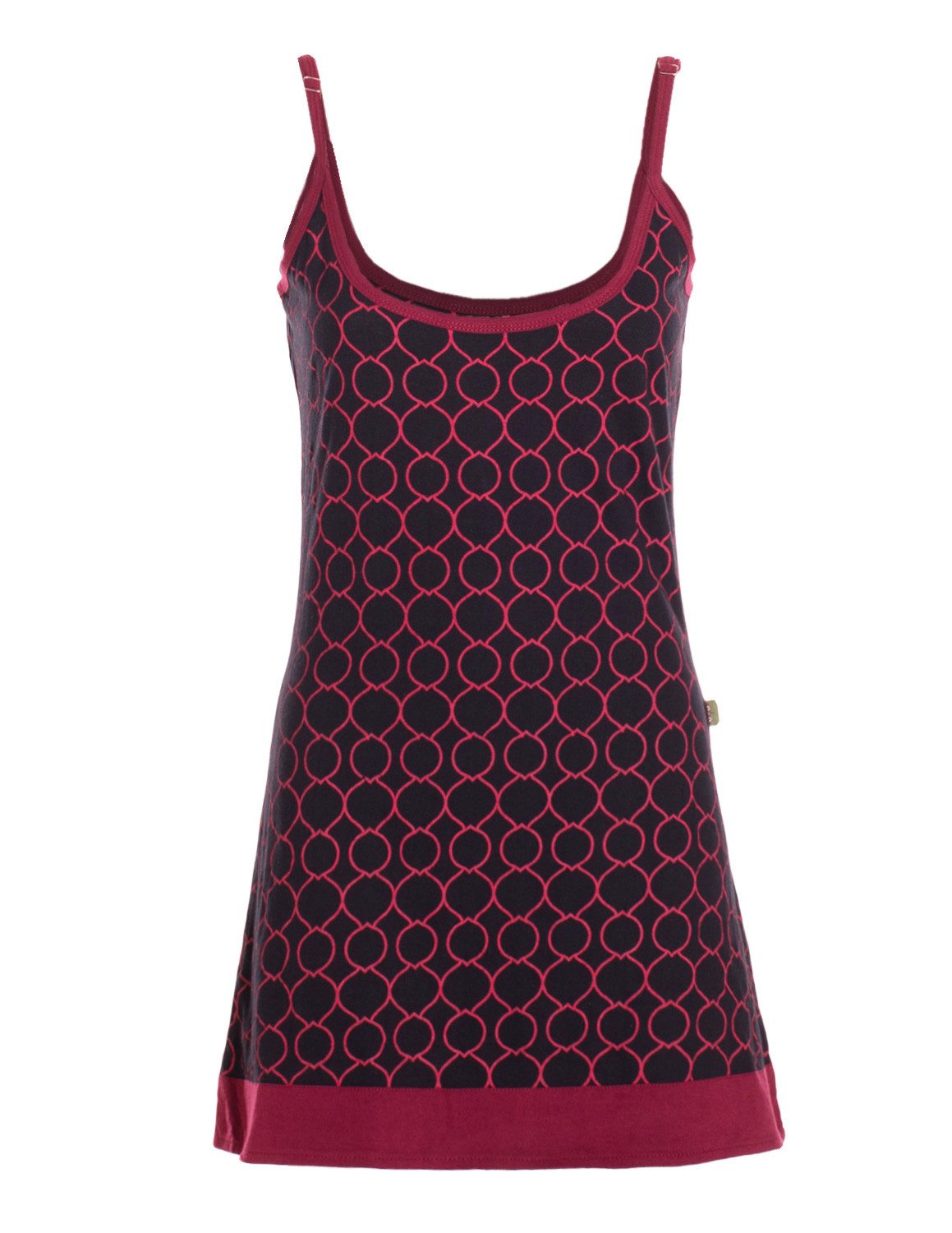 Vishes Tunikakleid Hängerchen Tunika Damen Träger Top Bedruckt Baumwolle Alternative Mode, Boho, Hippie, Ethno, Festival