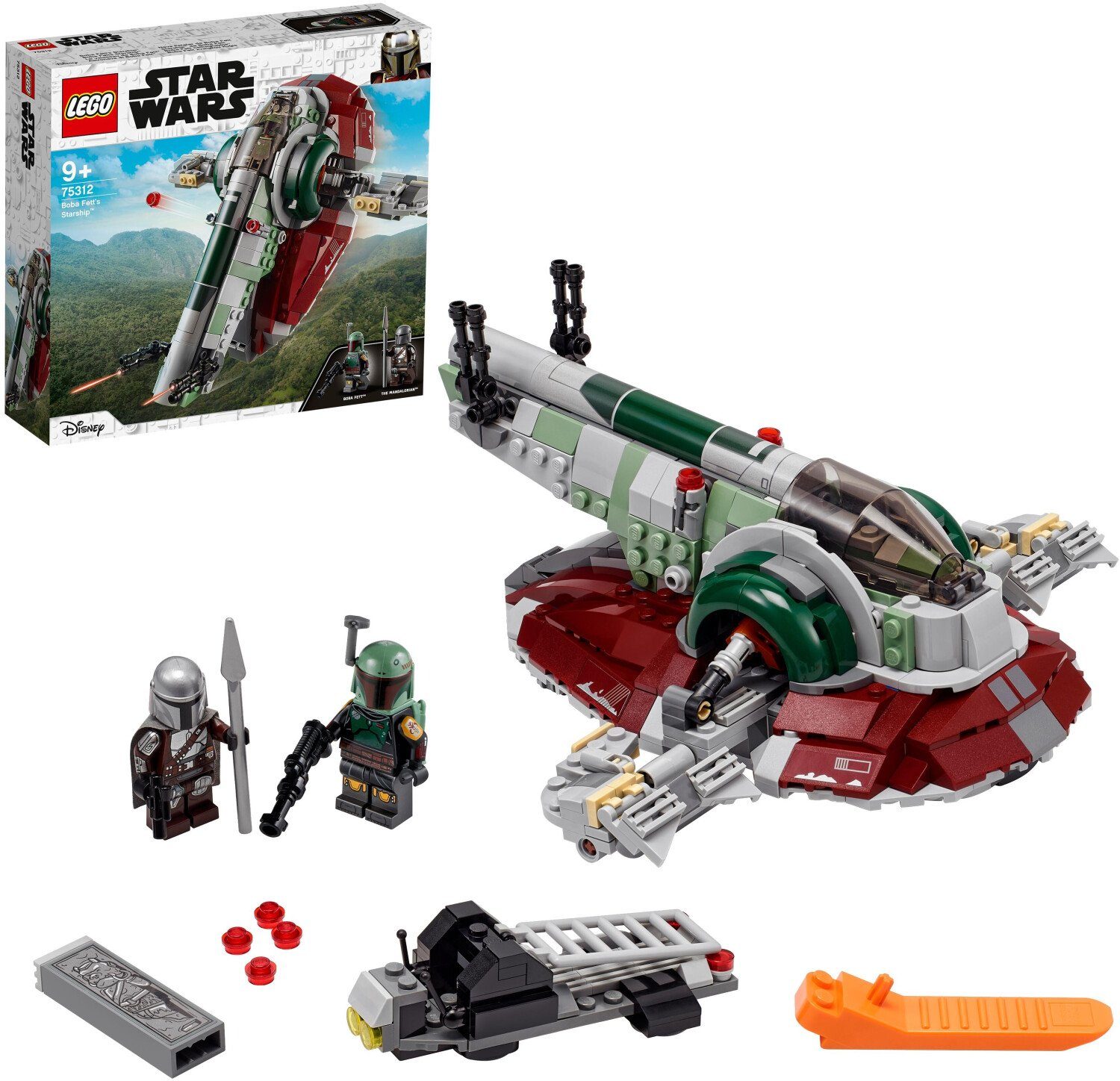 LEGO® Star Wars - Boba Fetts Starship (75312) Konstruktions-Spielset, (593 günstig online kaufen