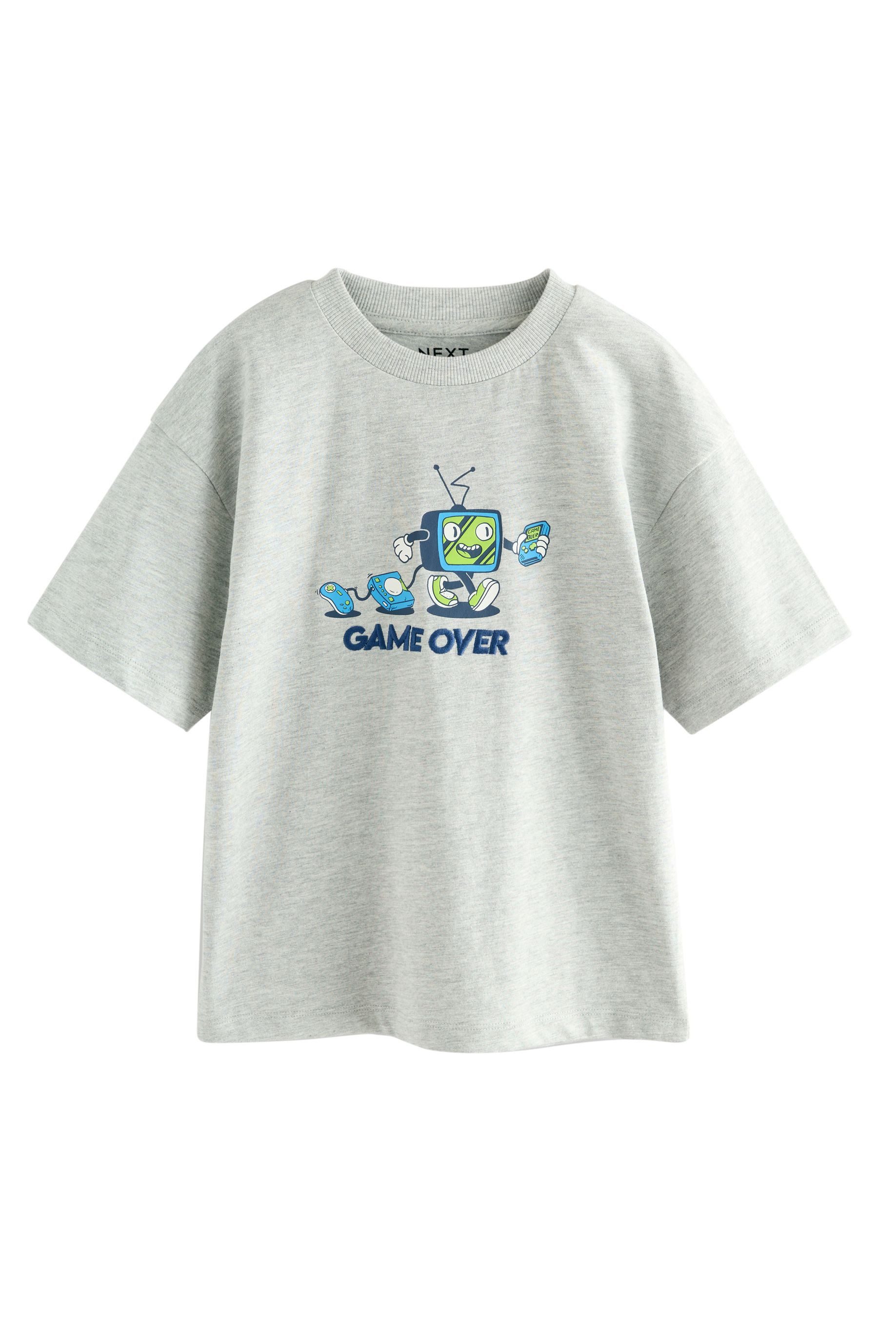 Next Print-Shirt Relaxed Fit Kurzarm-T-Shirt mit günstig online kaufen