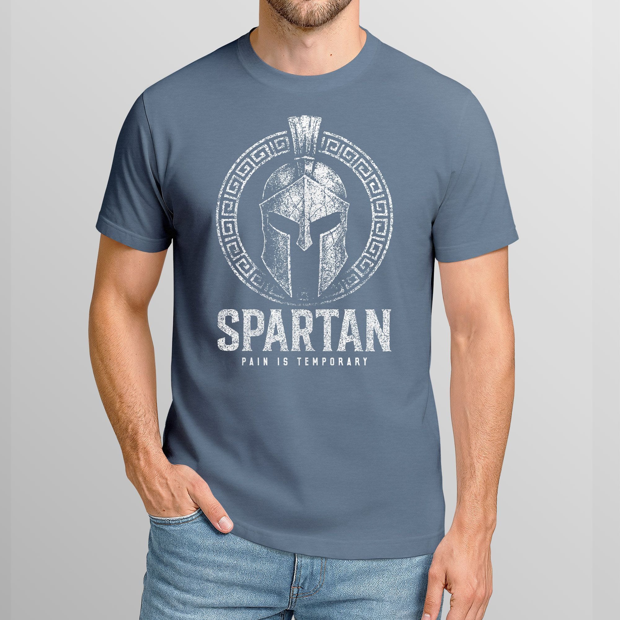 Neverless Print-Shirt Herren T-Shirt Fashion Spartan Helm Athletic Printshi günstig online kaufen