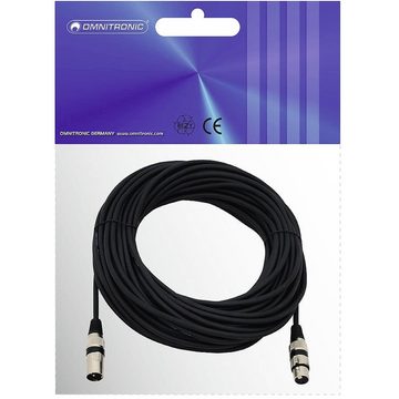 Omnitronic Omnitronic 30220590 XLR Verbindungskabel [1x XLR-Stecker 3 polig - 1x Audio-Kabel, (25.00 cm)
