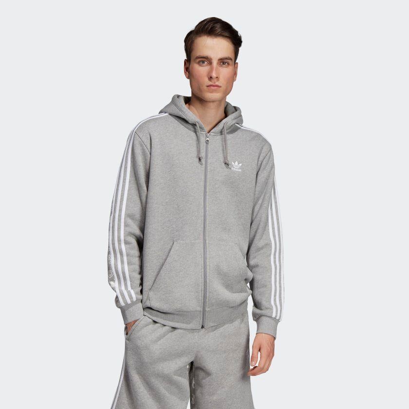 adidas Originals 3 Stripes Zip Hoodie Damen Sweatjacke Kapuzenjacke Schwarz adidas Originals 3 Stripes Zip Hoodie Damen Sweatjacke Kapuzenjacke Schwarz