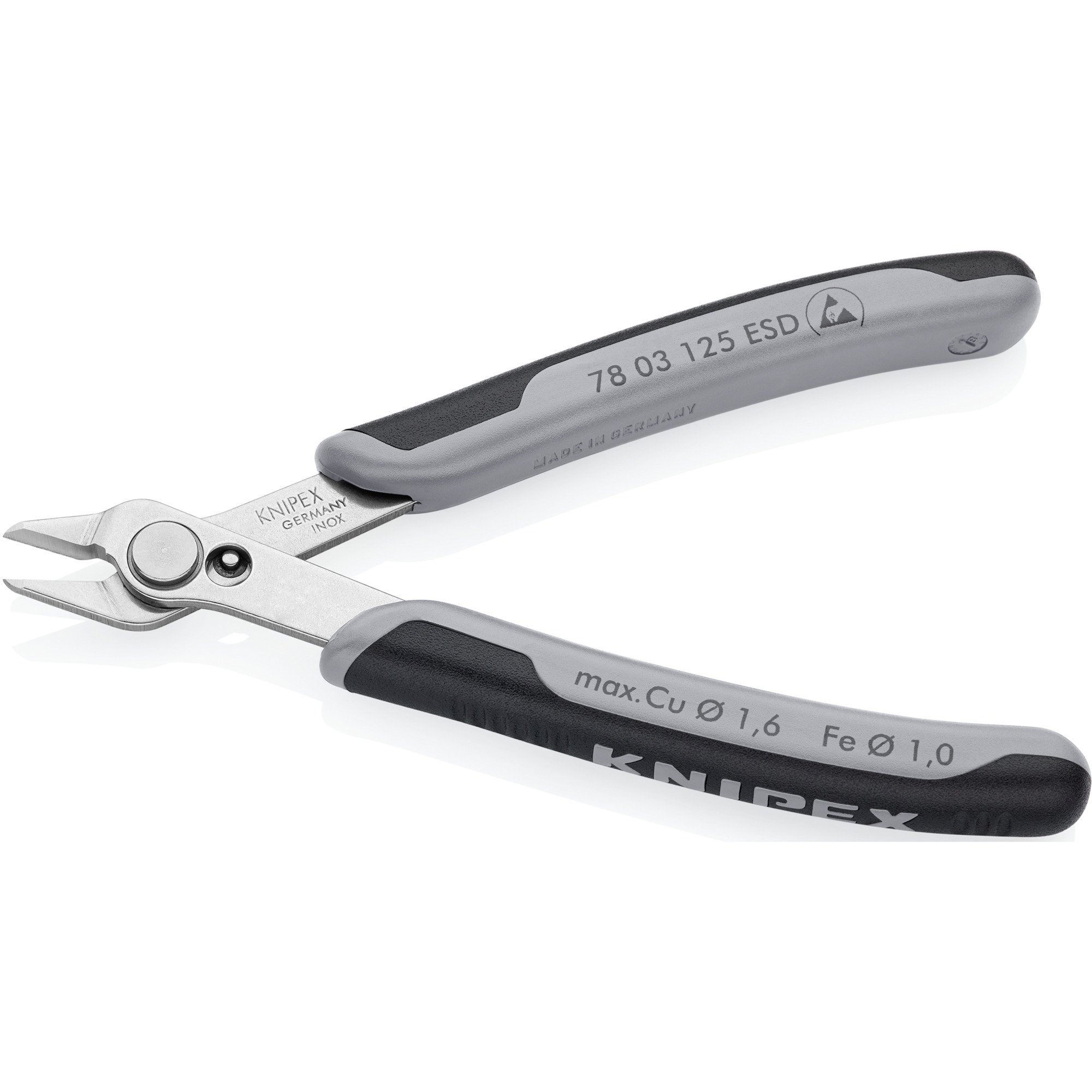 Knipex Elektro-Installationszange KNIPEX Electronic Super Knips ESD, 78 03 125 ESD