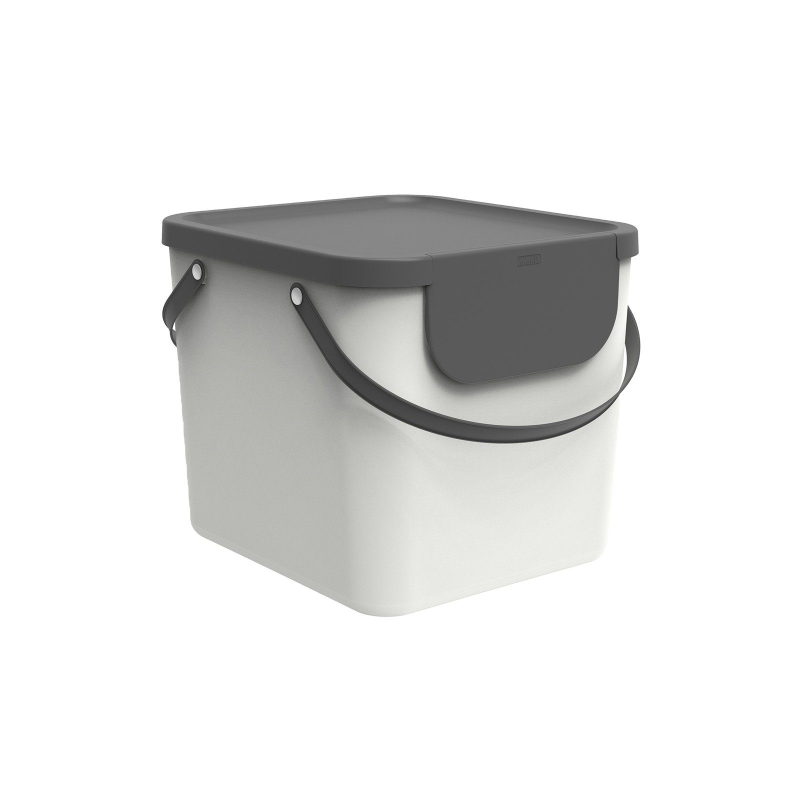 ROTHO Mülltrennsystem Albula Mülltrennungssystem 40 l für die Küche, verschiedenen Aufklebern zur Beschriftung
